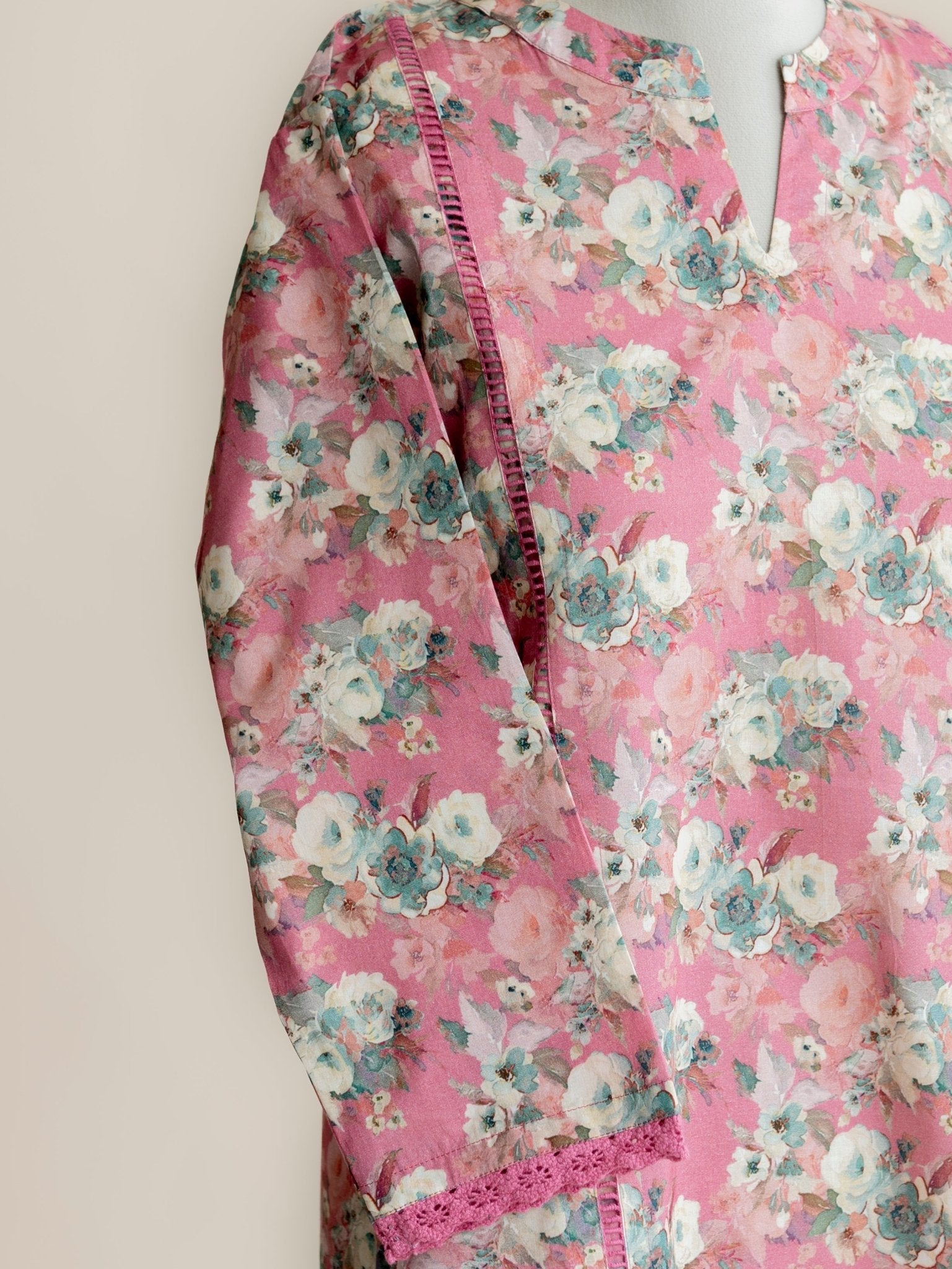 Reet Cotton Digital Print Straight Kurta - AINA