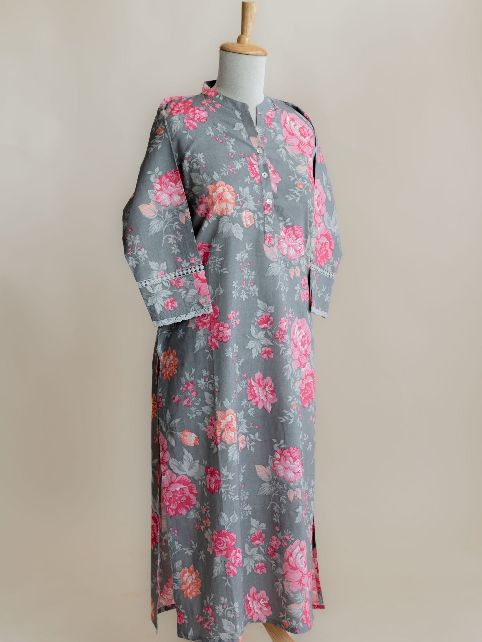 Revathi Cotton Digital Printed Straight Kurta - AINA