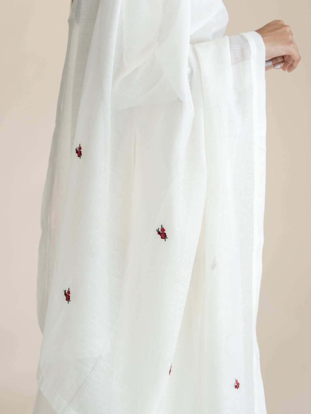 Rumana Chanderi Embroidered A - Line Suit Set - AINA