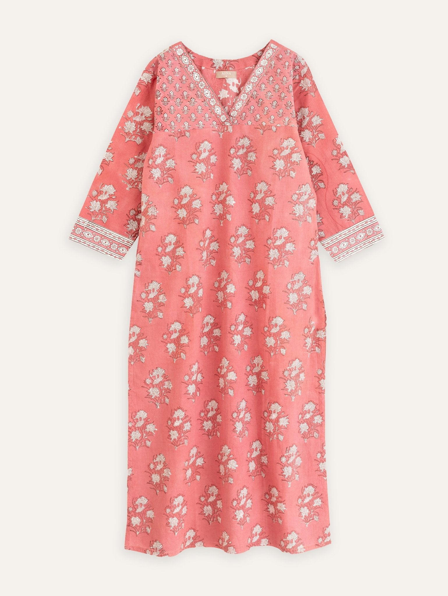 Rupa Cotton Block Printed Straight Kurta - AINA