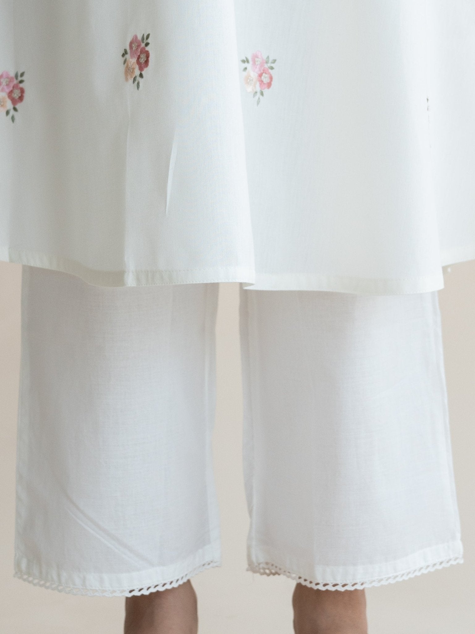 Sahma Cotton Plain Palazzo - AINA