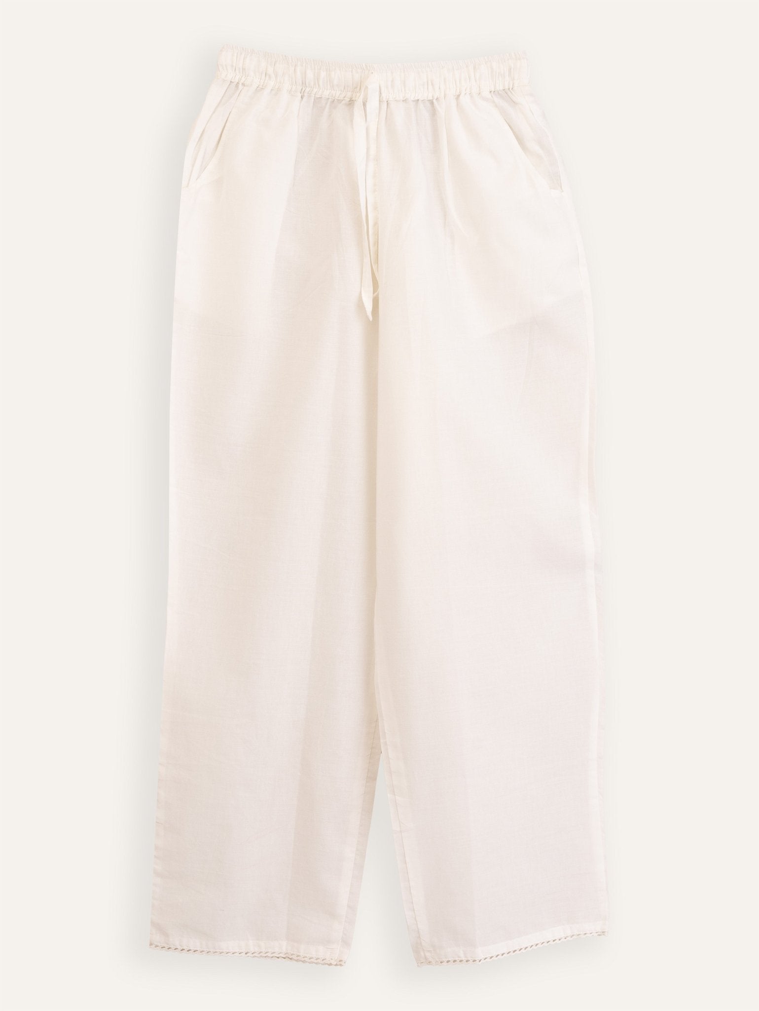 Sahma Cotton Plain Palazzo - AINA