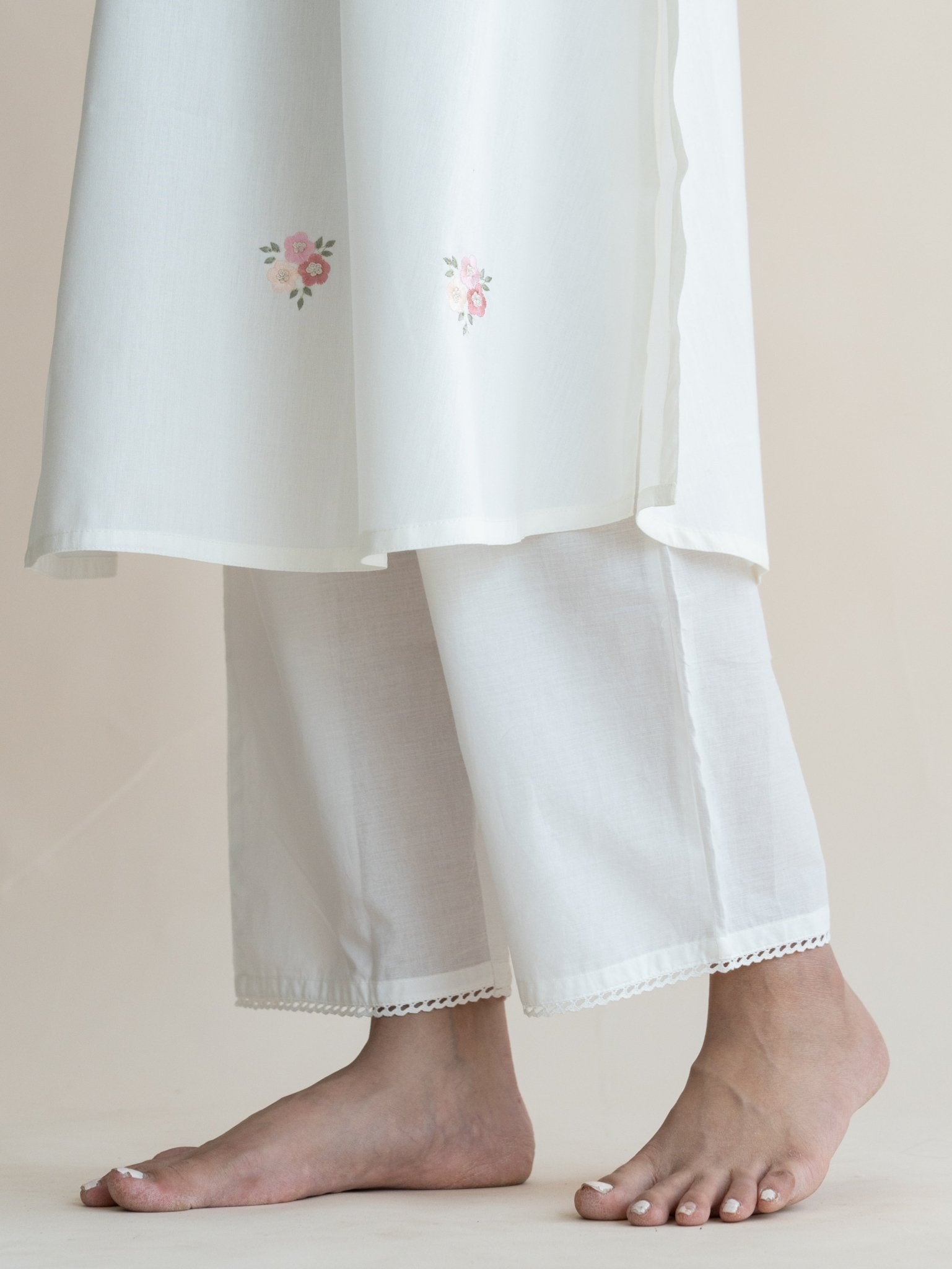 Sahma Cotton Plain Palazzo - AINA