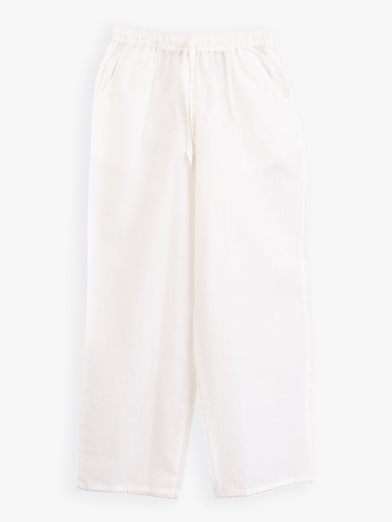 Sahma Cotton Plain Palazzo - AINA