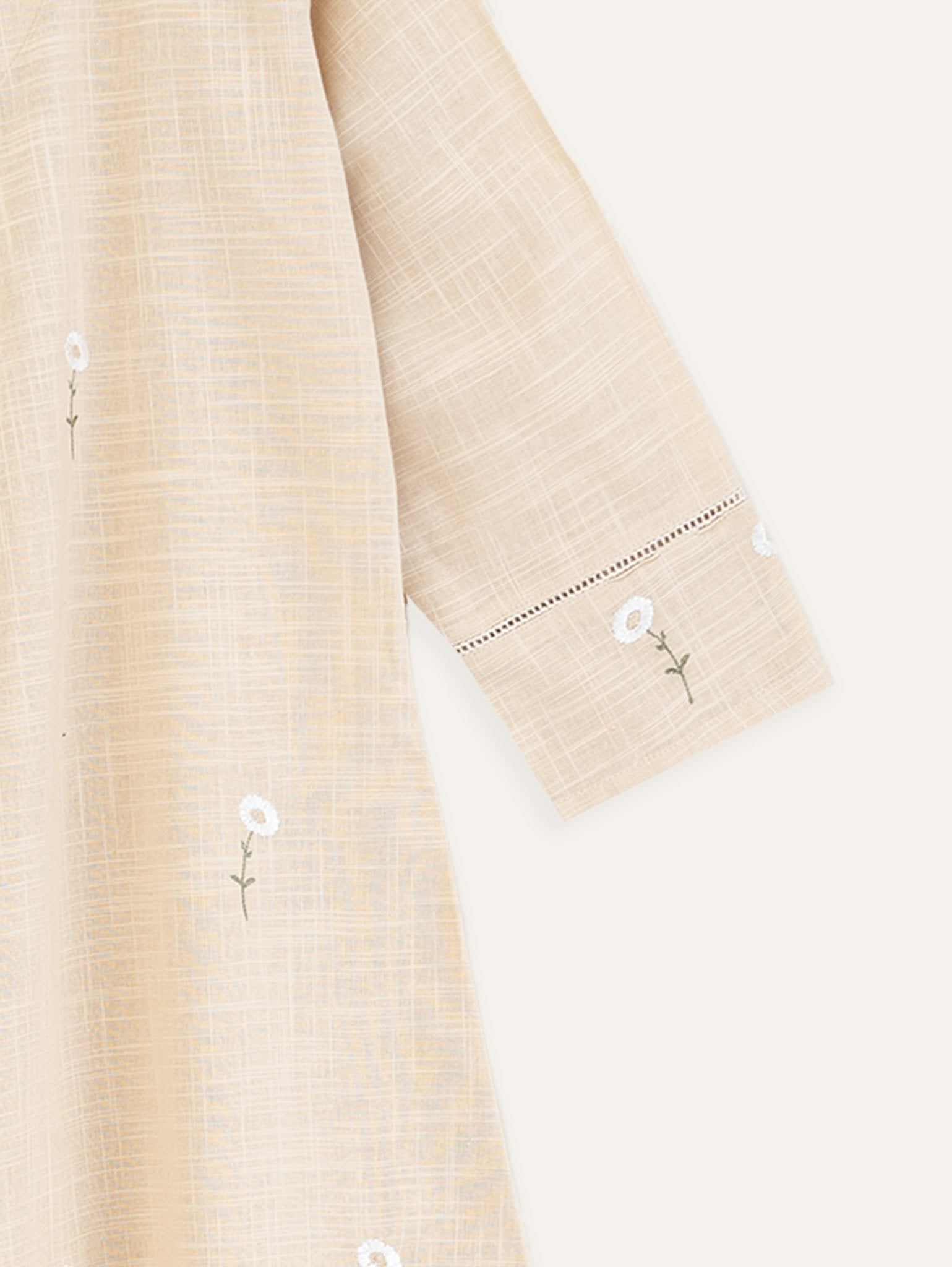 Saliena Cotton Embroidered A - Line Kurta - AINA