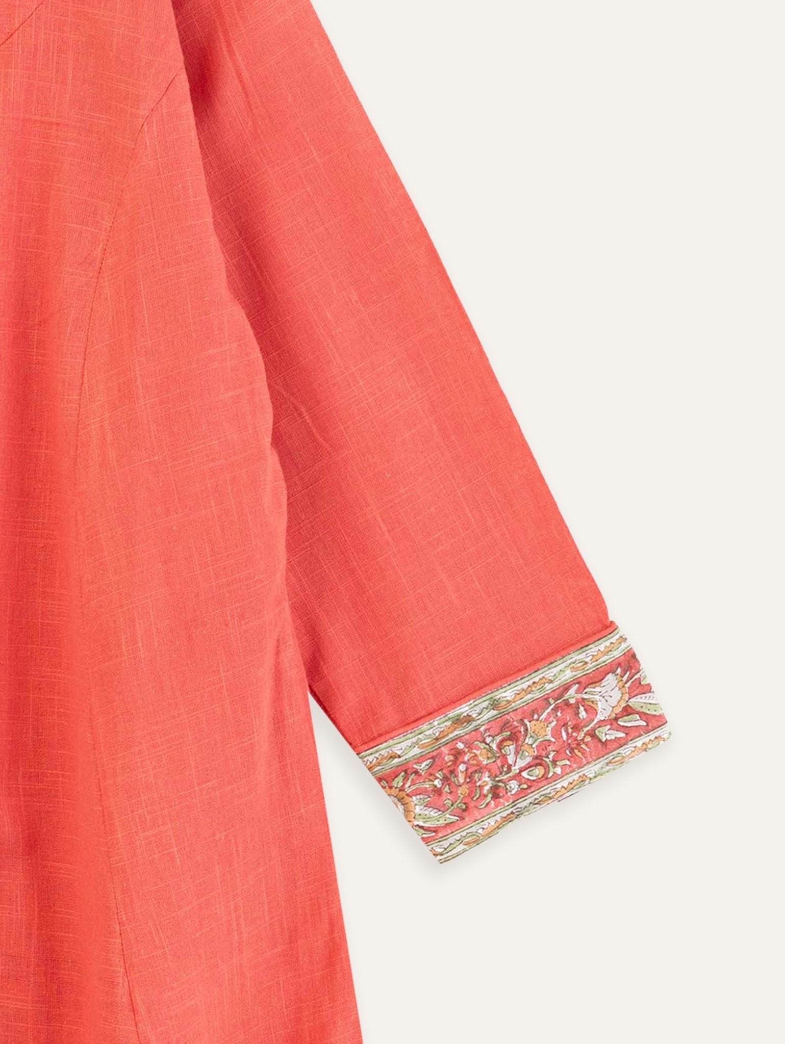 Salwa Cotton Slub A Line Kurta - AINA