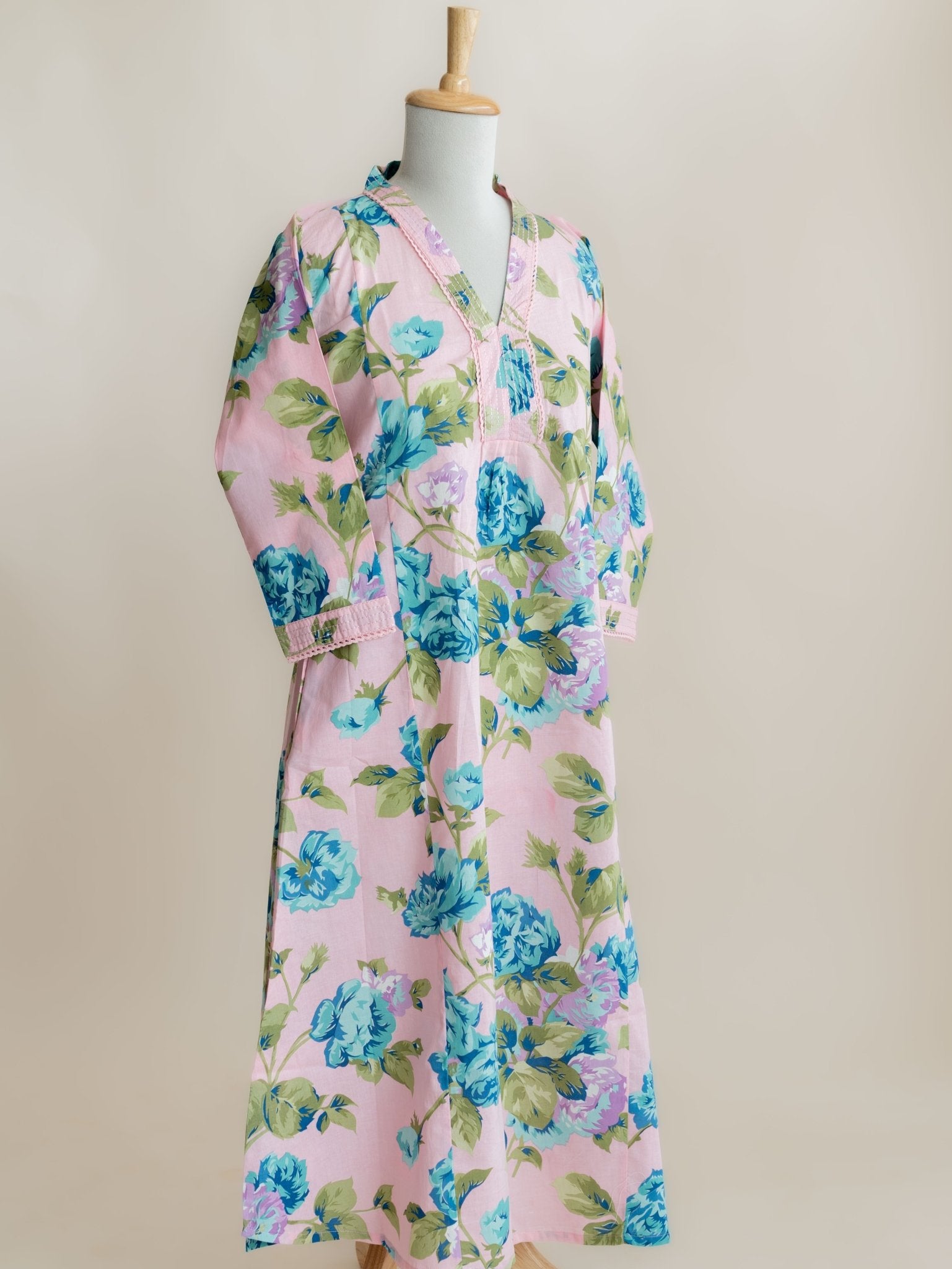 Sameera Cotton Digital Print A - Line Kurta - AINA