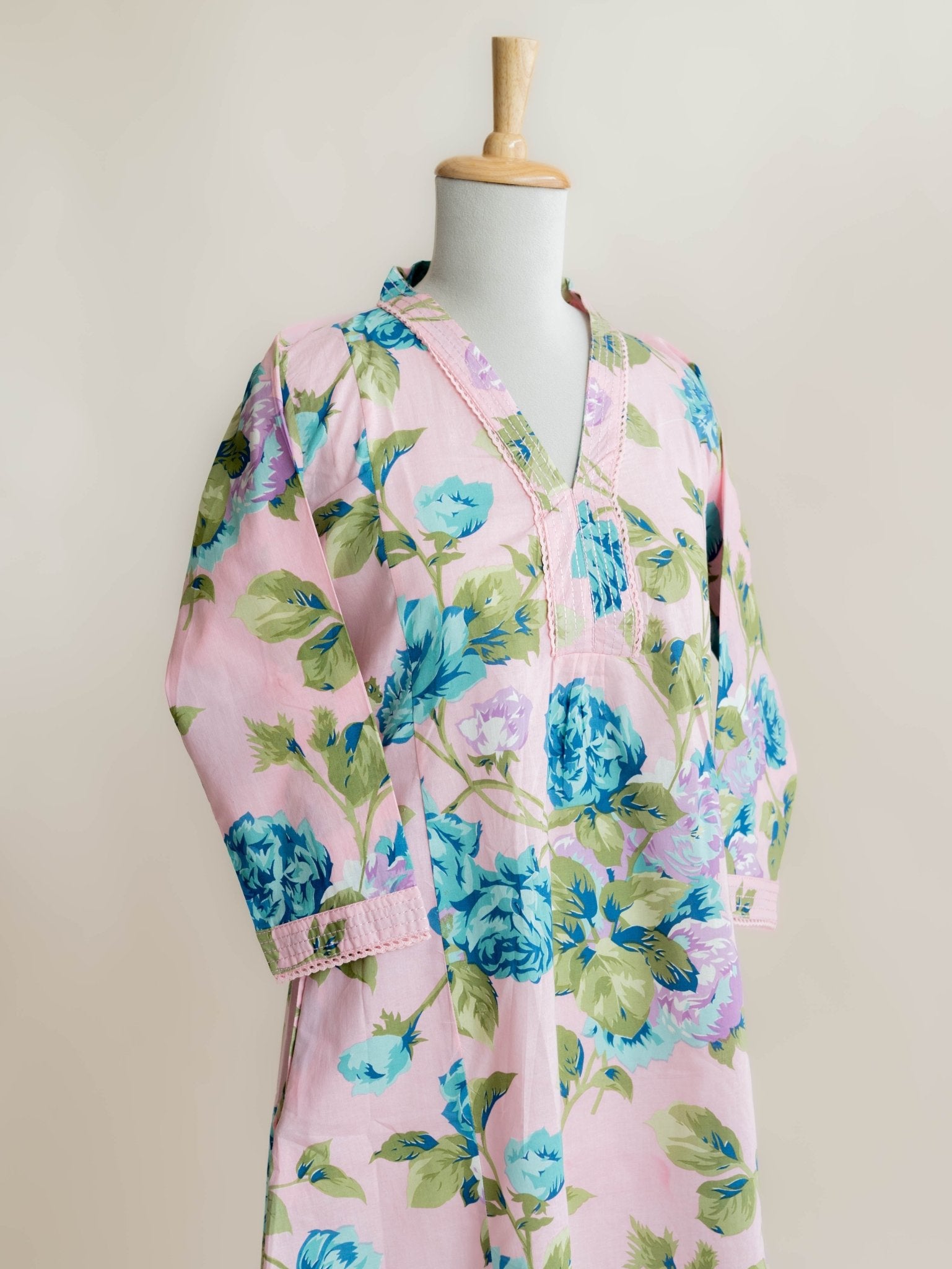 Sameera Cotton Digital Print A - Line Kurta - AINA