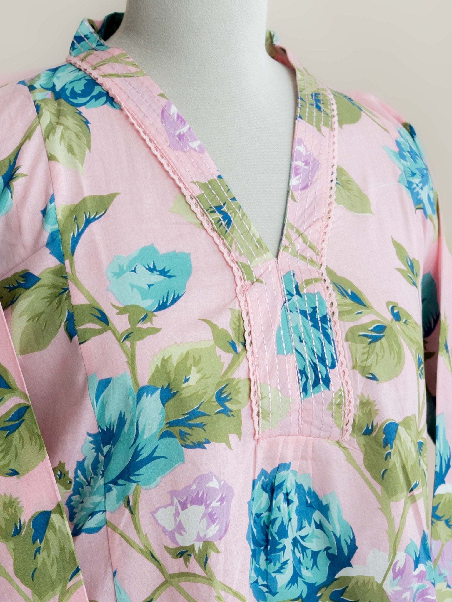 Sameera Cotton Digital Print A - Line Kurta - AINA