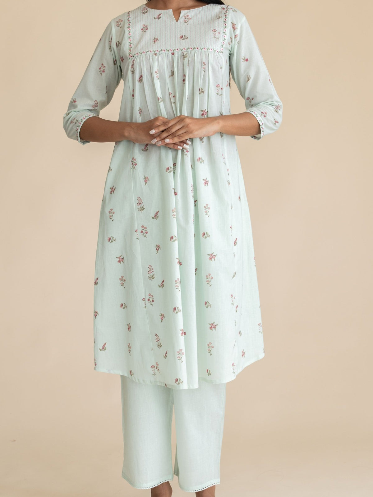 Hridhya Cotton Block Printed 2 Piece Set