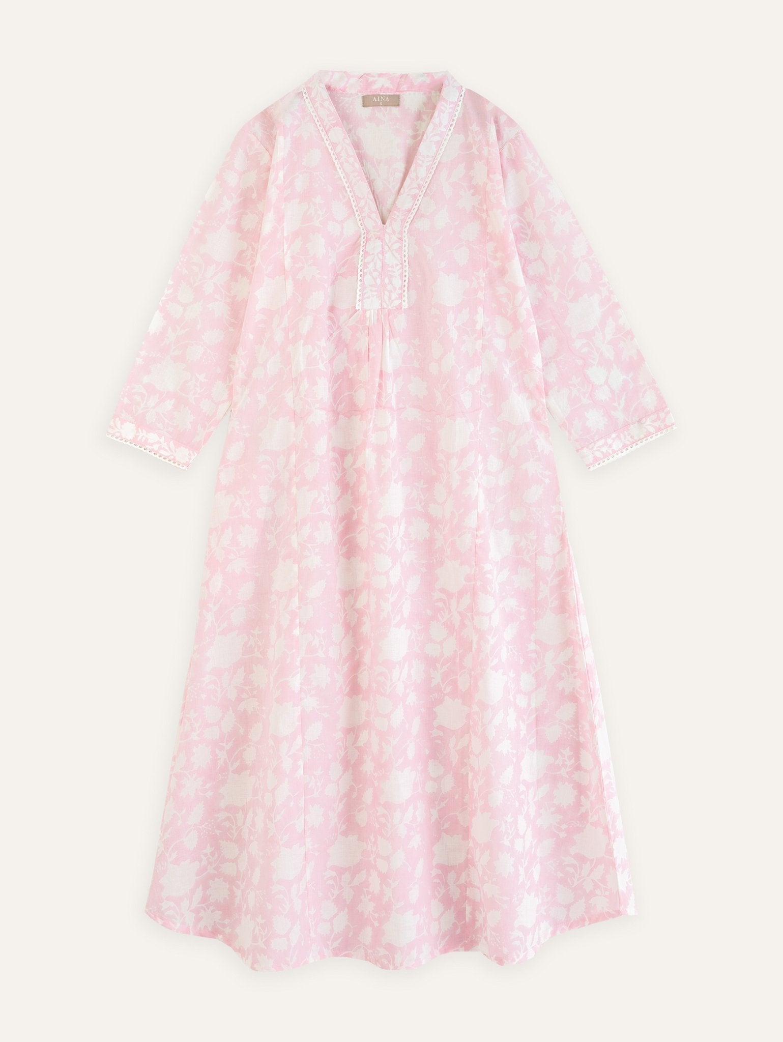 Srishti Cotton Block Printed A - Line Kurta - AINA
