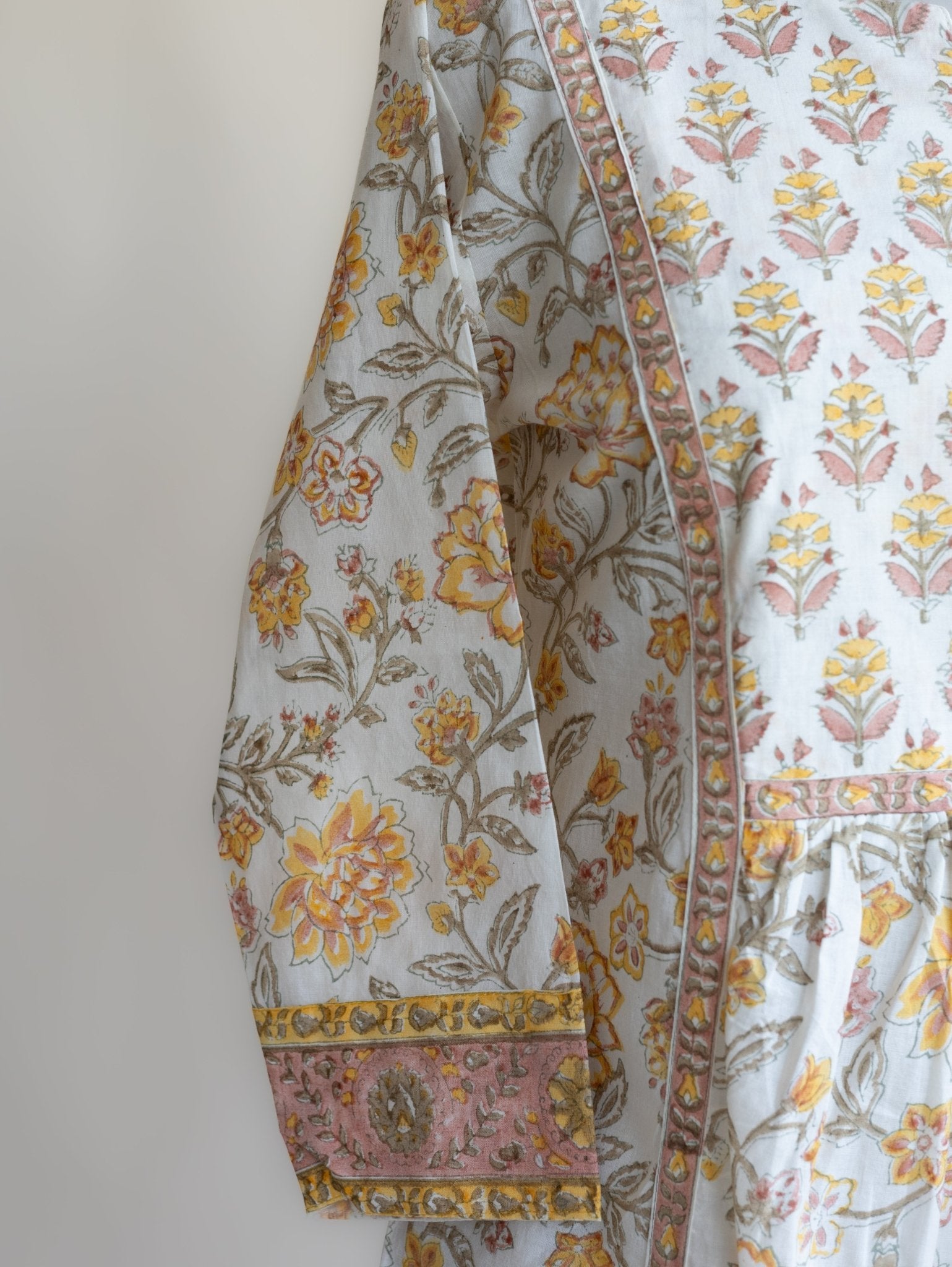 Suchi Cotton Block Printed A - Line Kurta - AINA