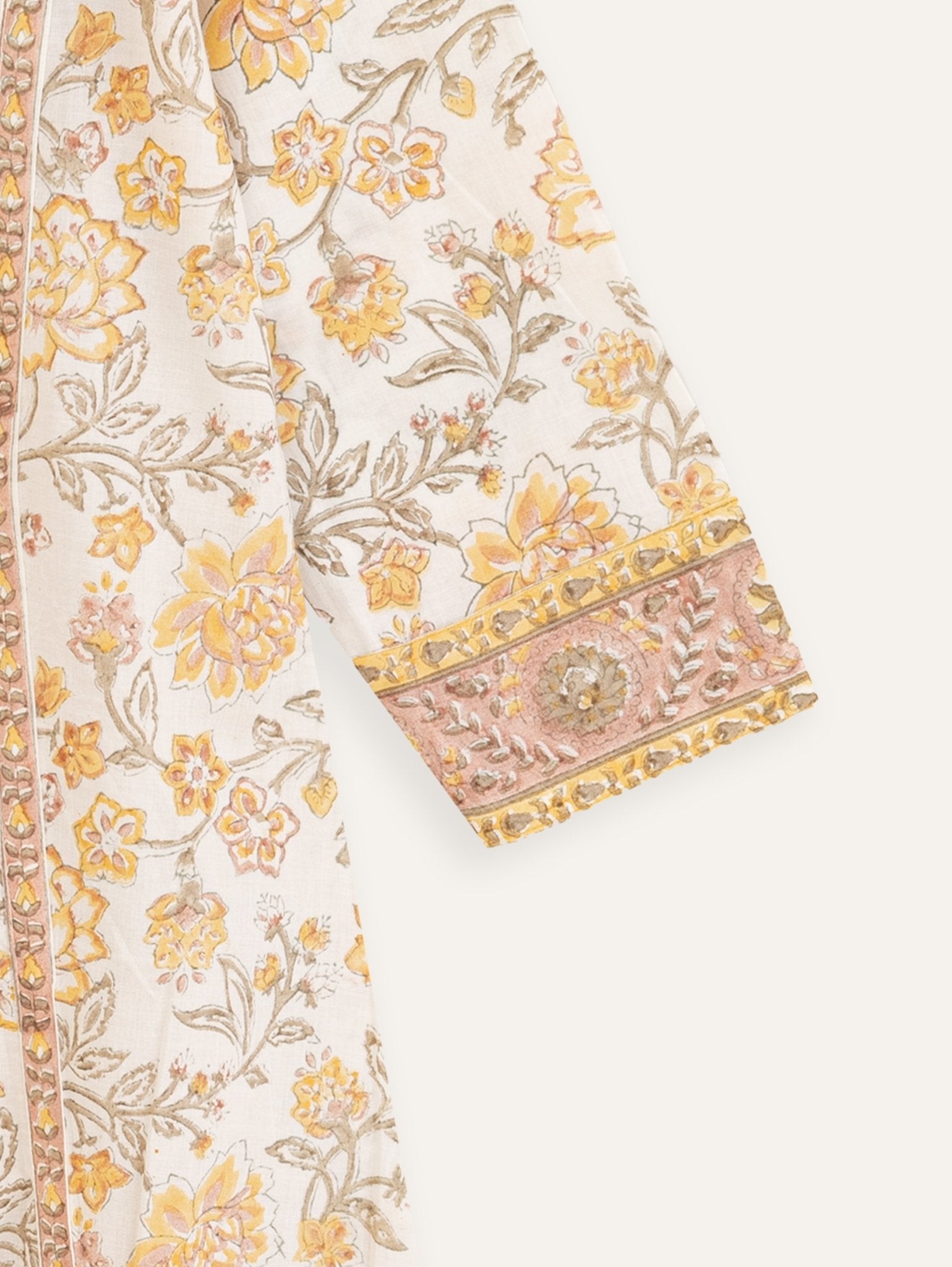 Suchi Cotton Block Printed A - Line Kurta - AINA