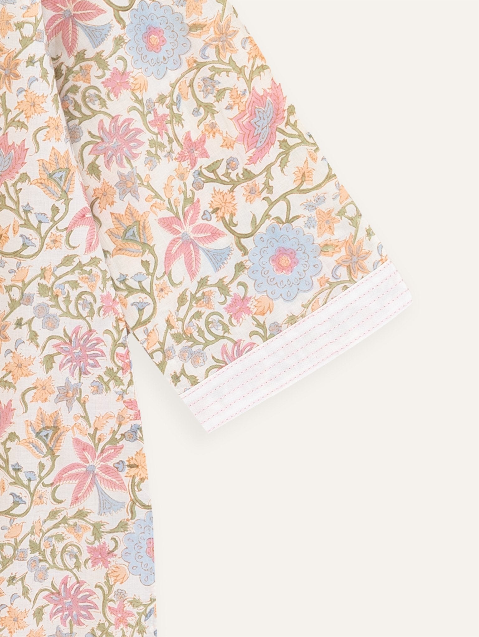 Sunena Cotton Block Printed Straight Kurta - AINA