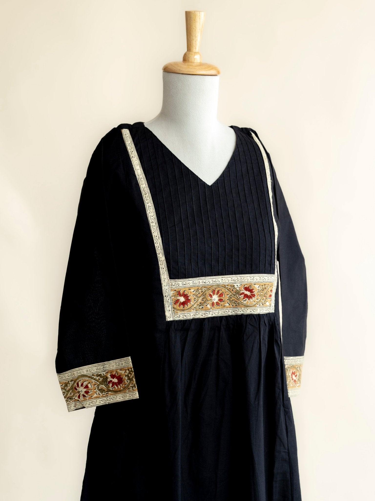 Surbhi Cotton Plain A - Line Kurta - AINA