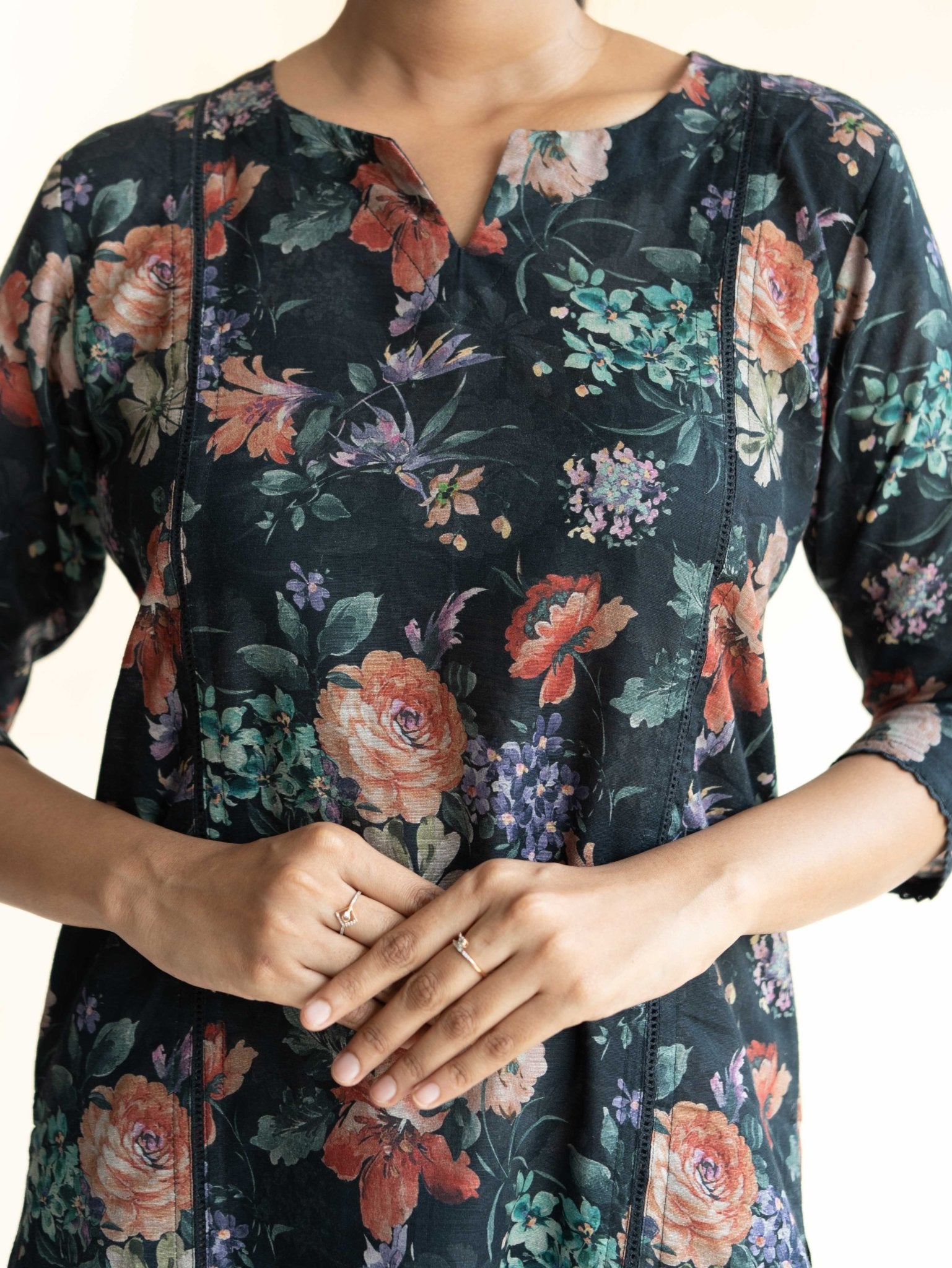 Tamnah Cotton Digital Printed Straight Suit Set - AINA