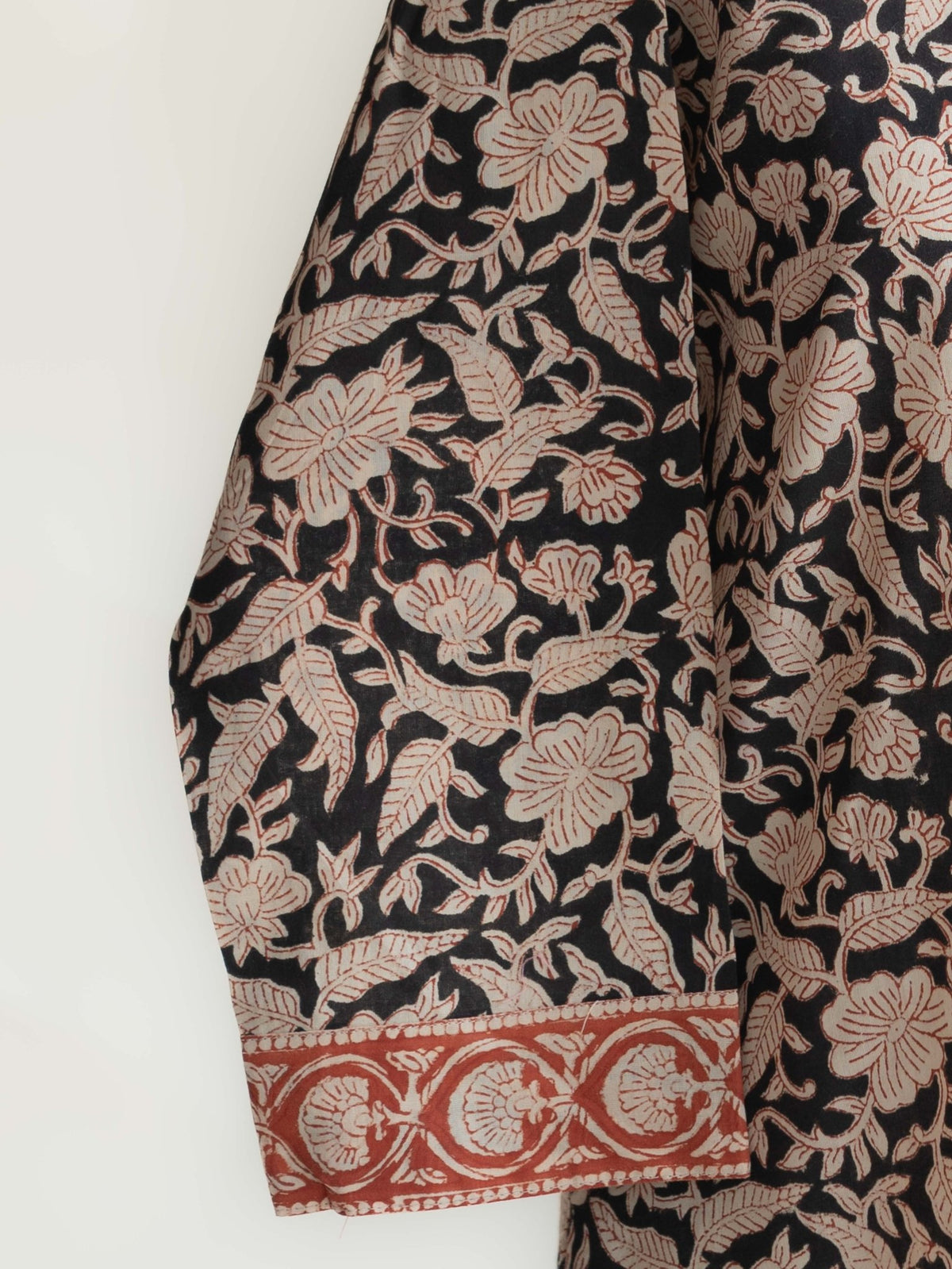 Thisha Cotton Block Printed Straight Kurta - AINA