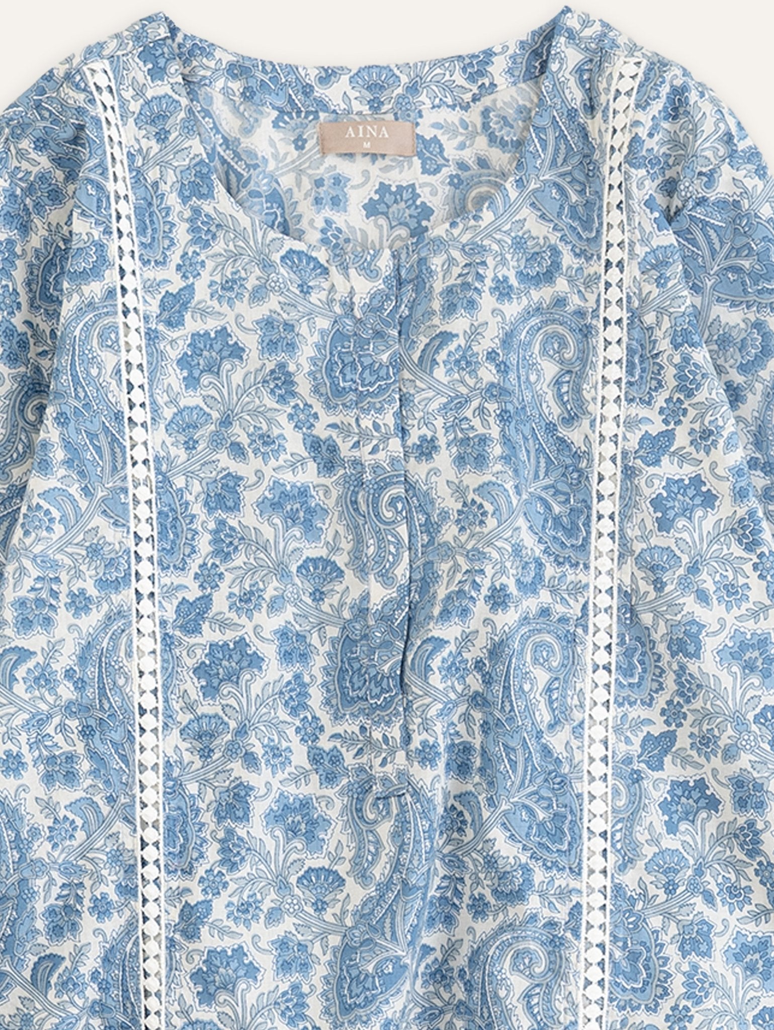 Vidisha Cotton Printed Straight Kurta - AINA