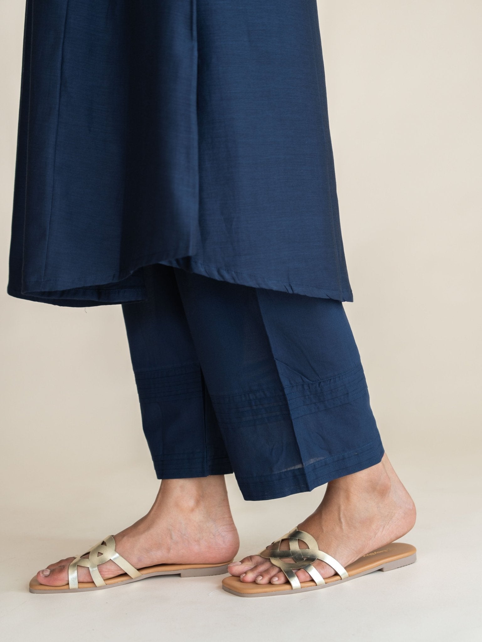 Zareena Chanderi Embroidered A - Line 2 Piece Set - AINA