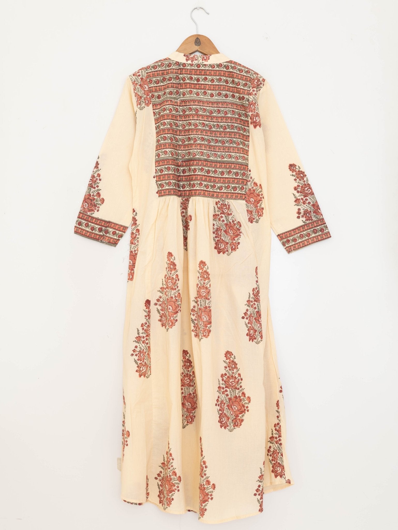 Cotton Block Printed A-Line Kurta - AINA