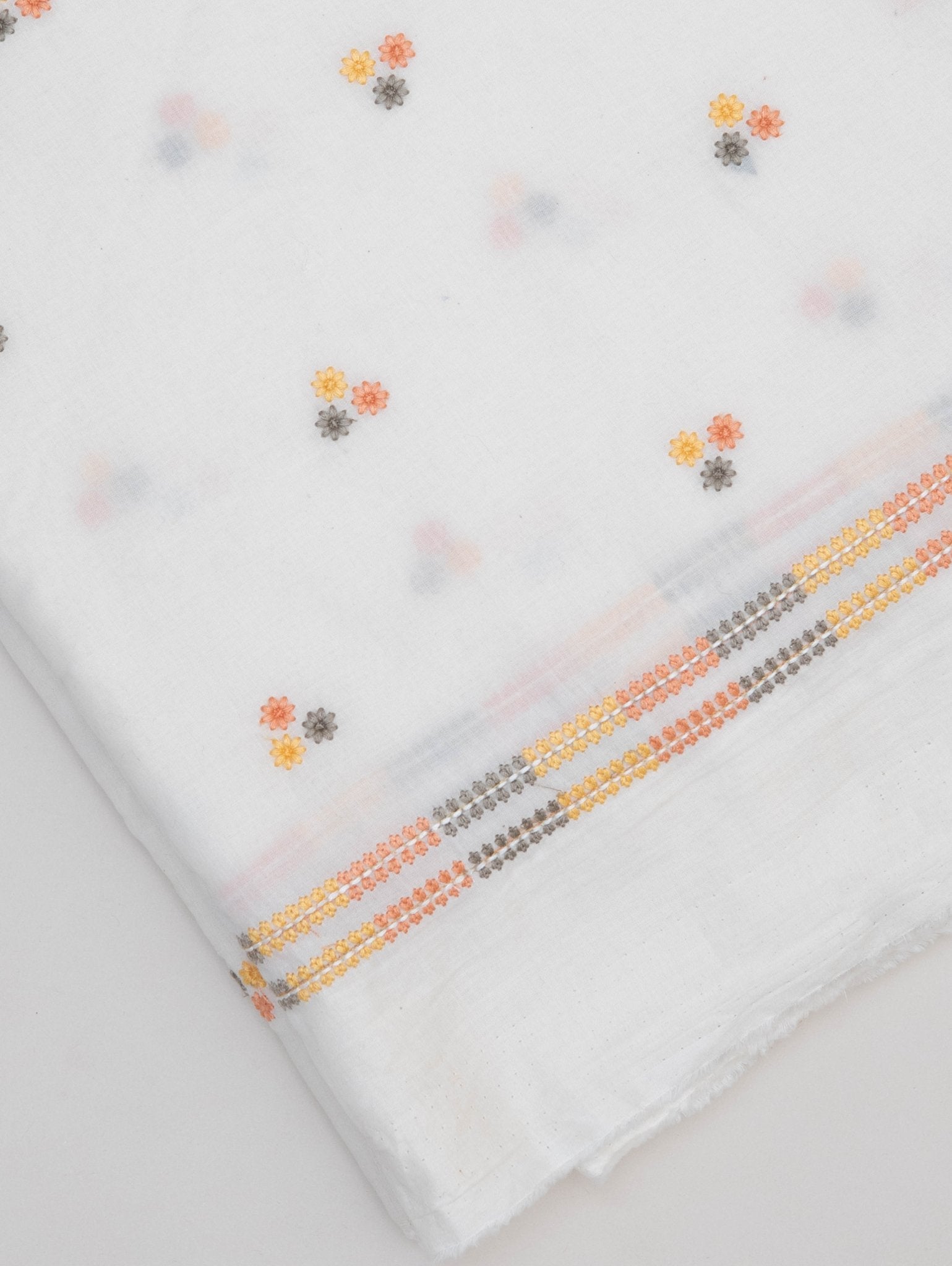 Cotton Embroidered Fabric - AINA