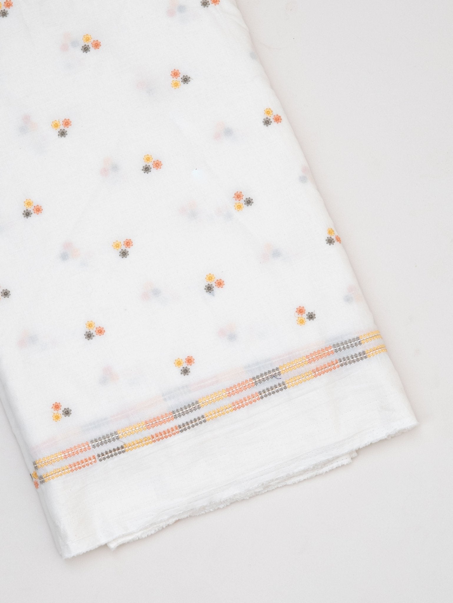 Cotton Embroidered Fabric - AINA