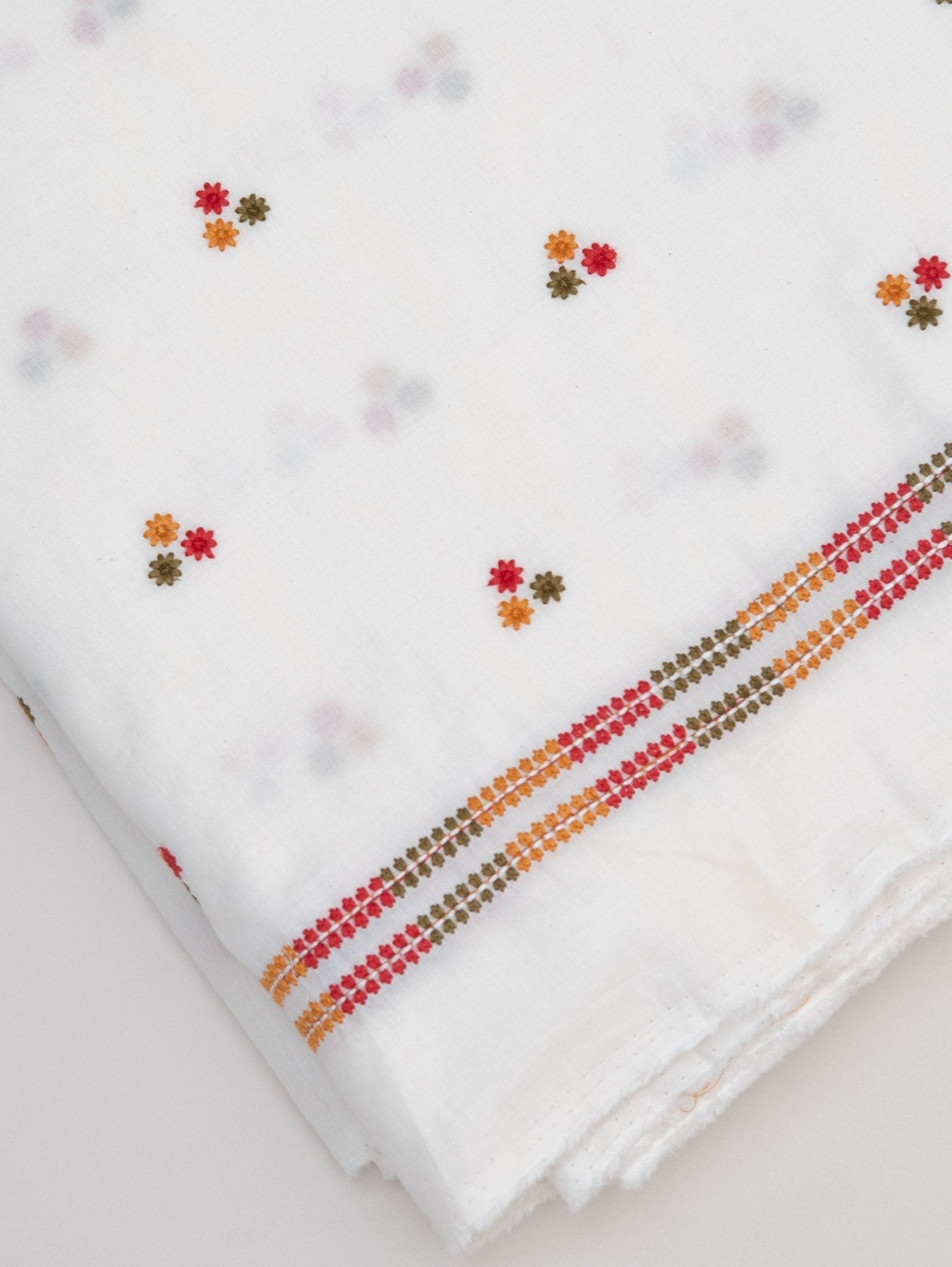 Cotton Embroidered Fabric - AINA