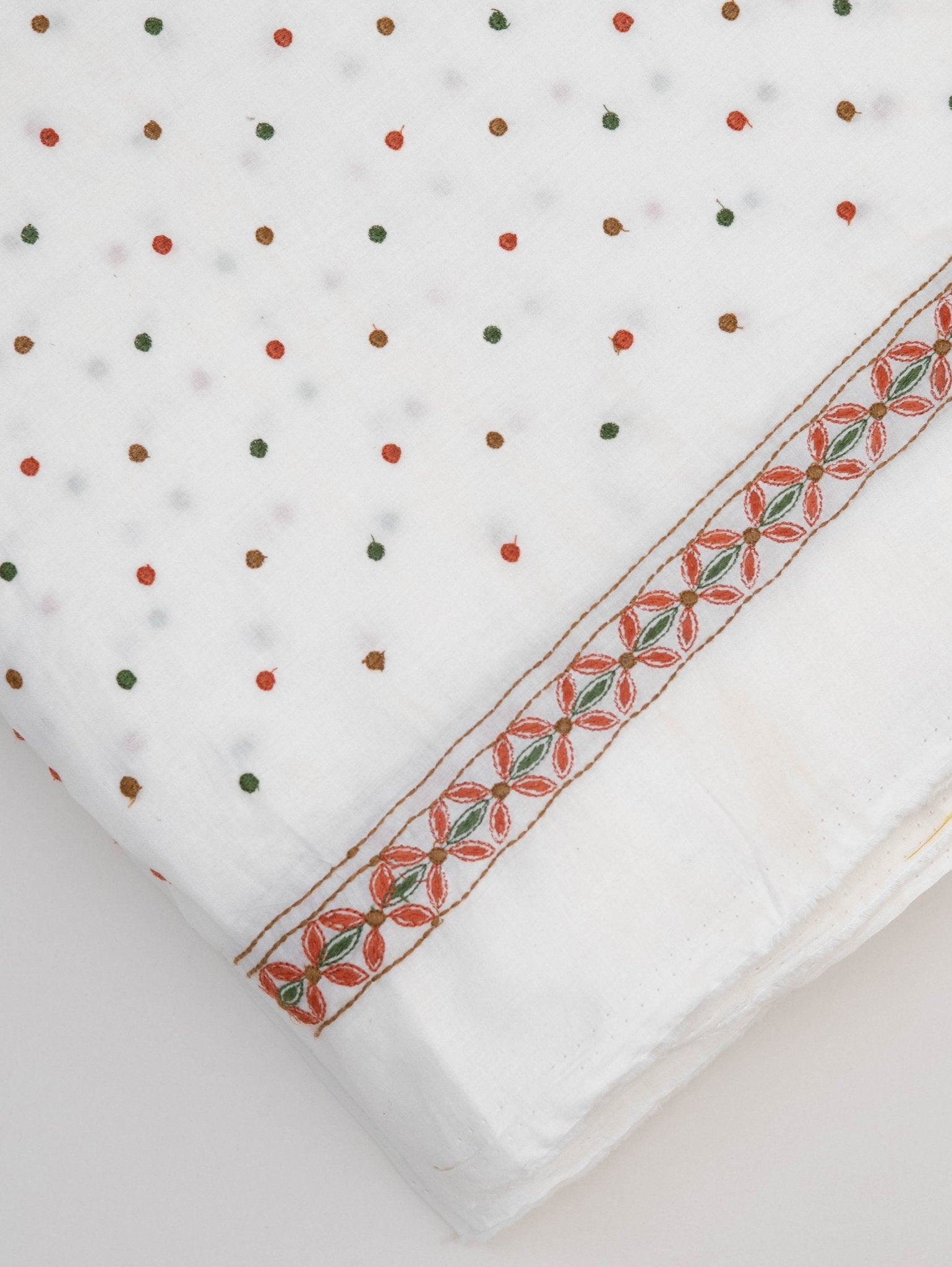 Cotton Embroidered Fabric - AINA