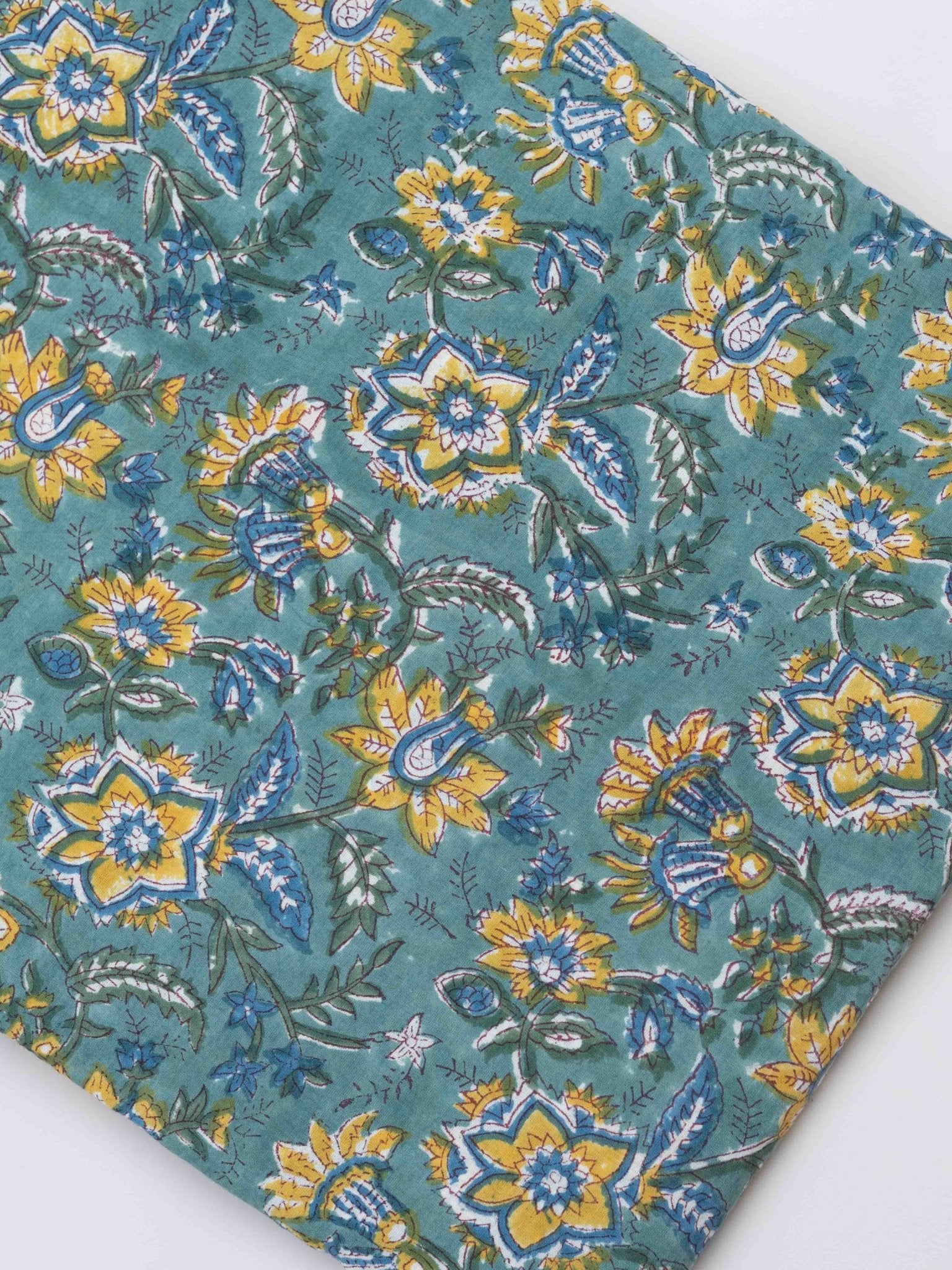 Cotton Hand Block Print Fabric - AINA