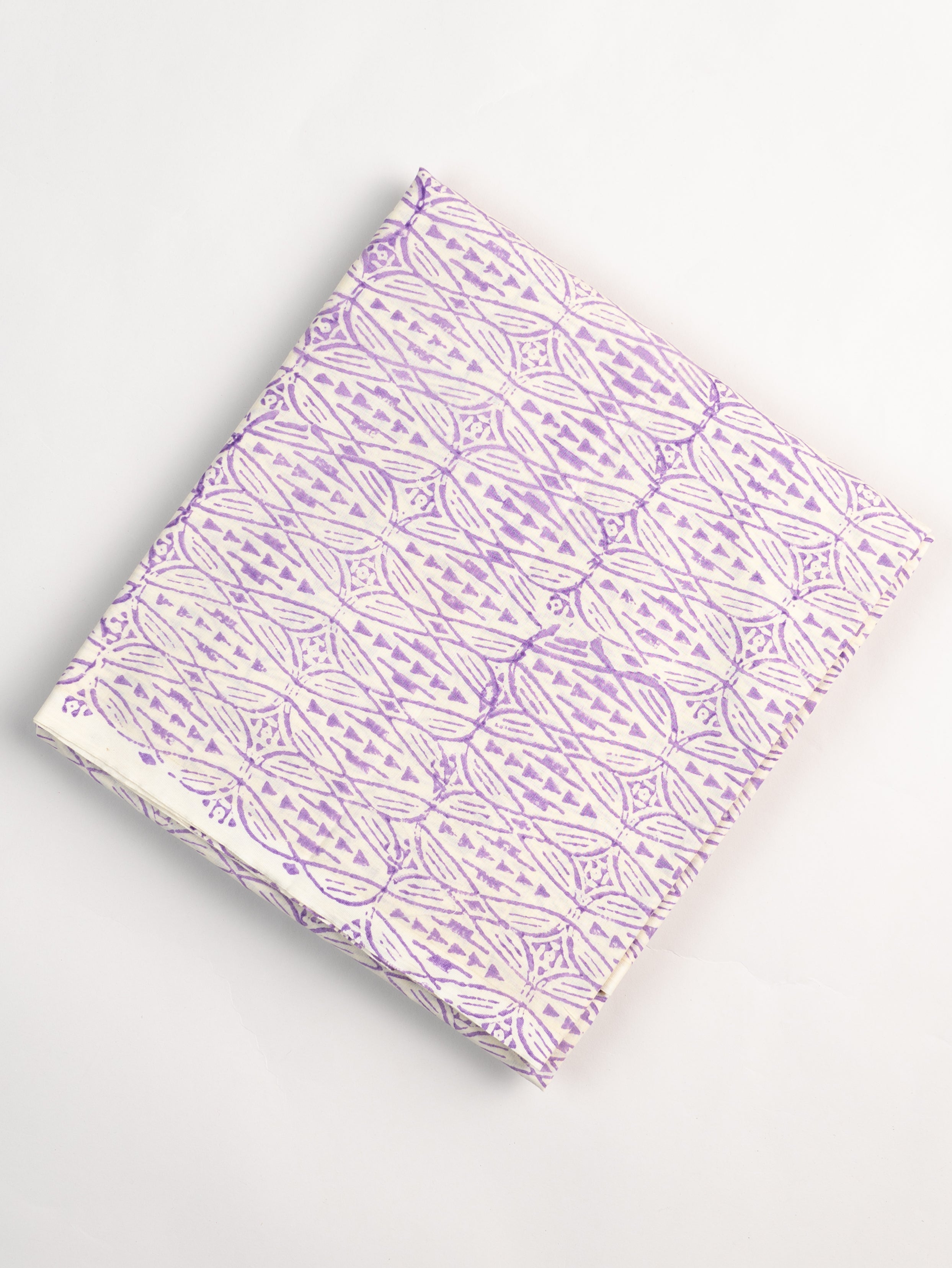 Hema Cotton Block Printed Unstitched Suit Set - 3 Piece