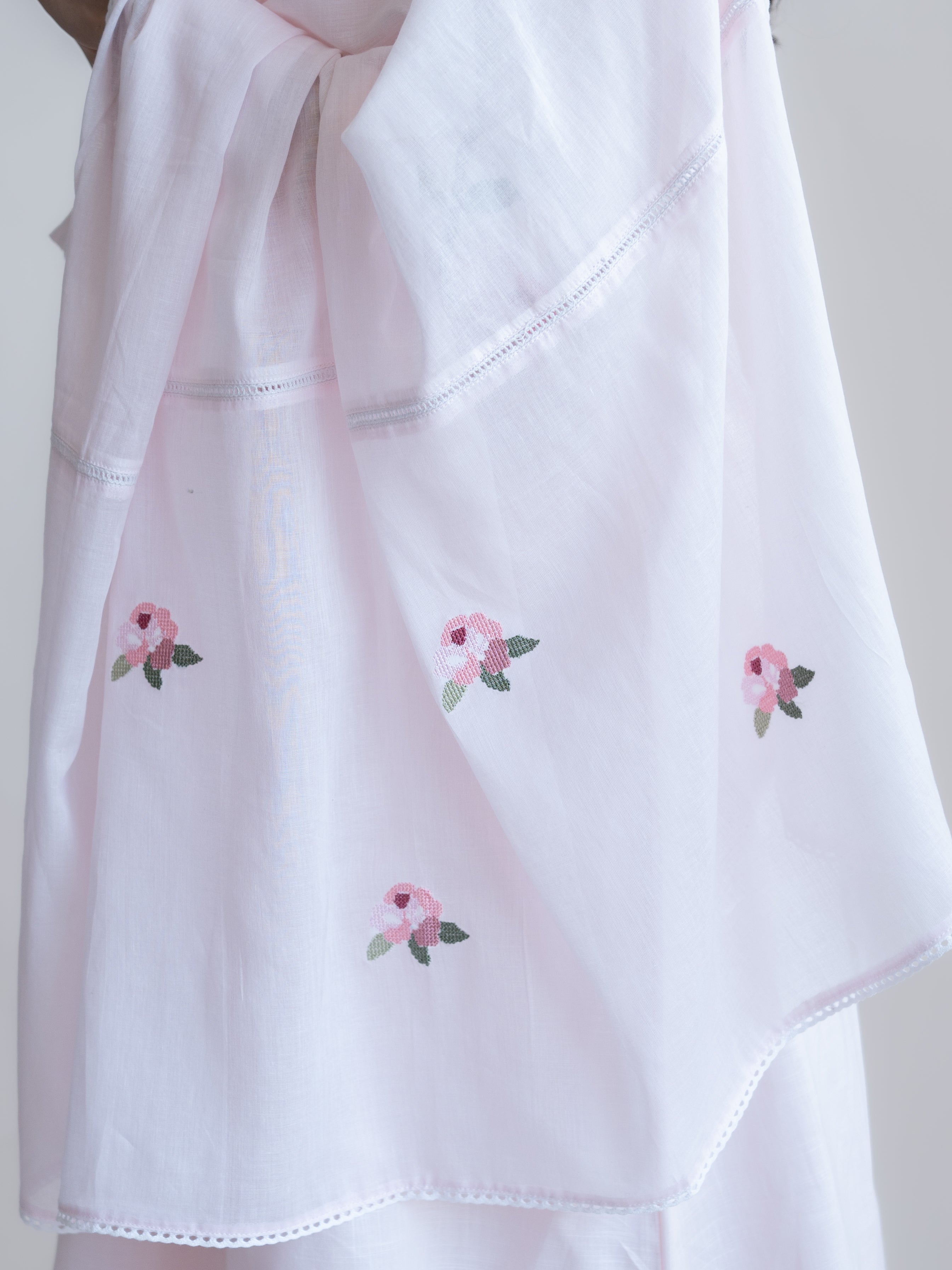 Zimryn Cotton Embroidered A-Line Suit Set