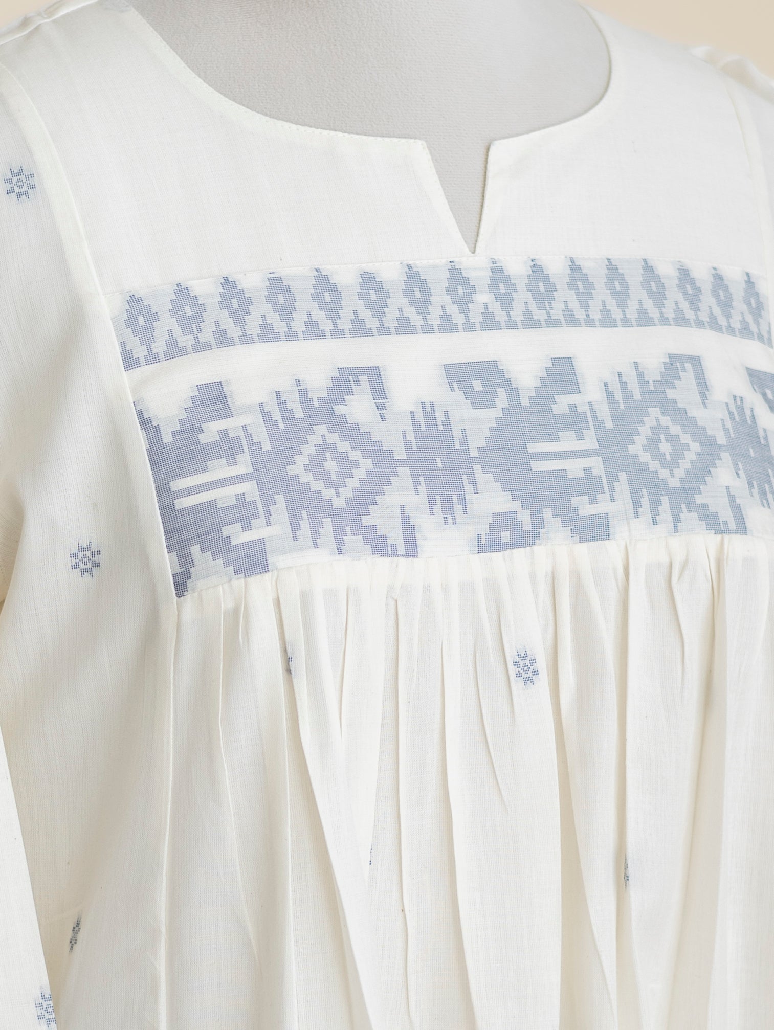 Neana Cotton Jamdani A-Line Kurta