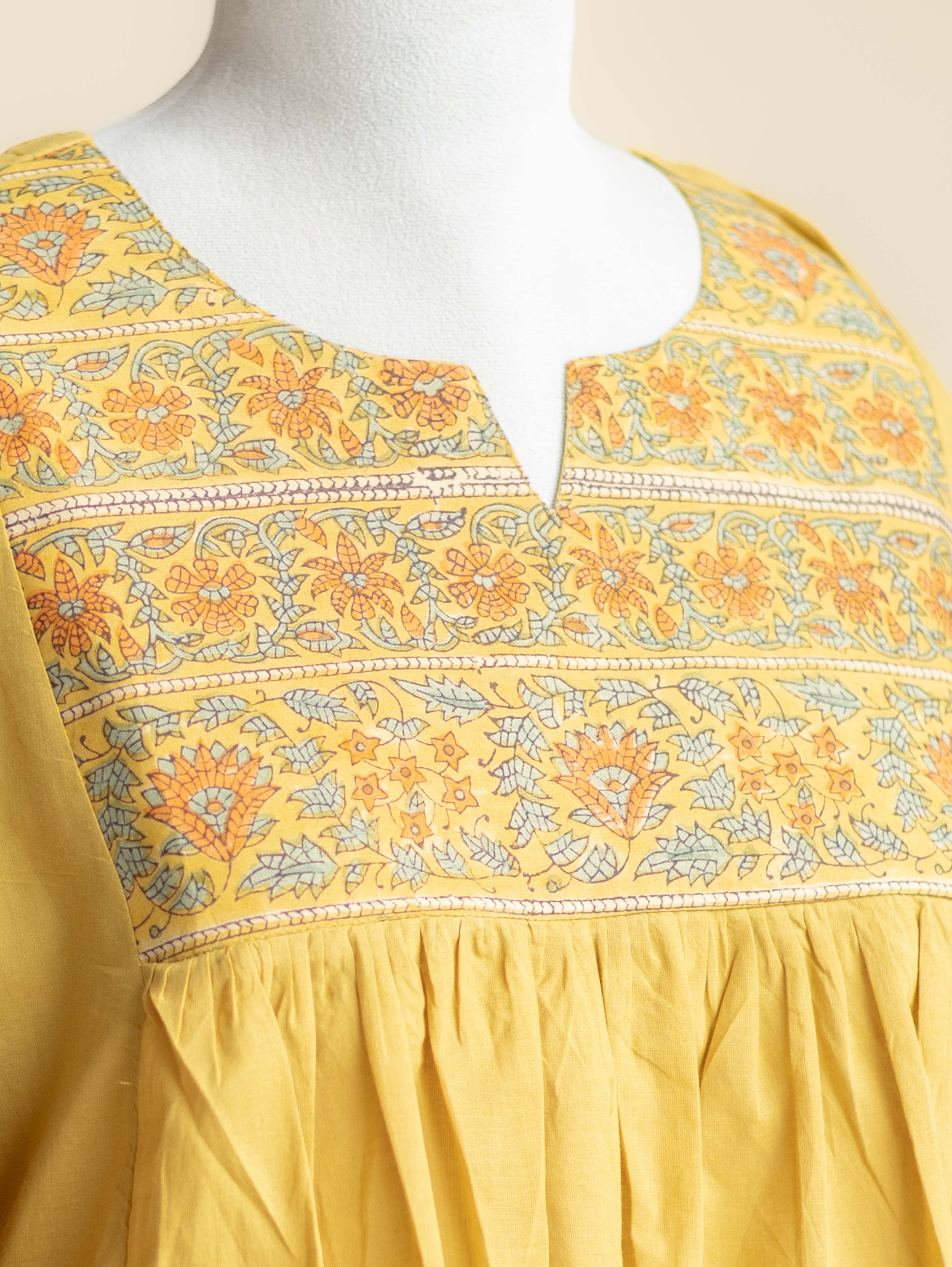 Isya Cotton Plain A-Line Kurta