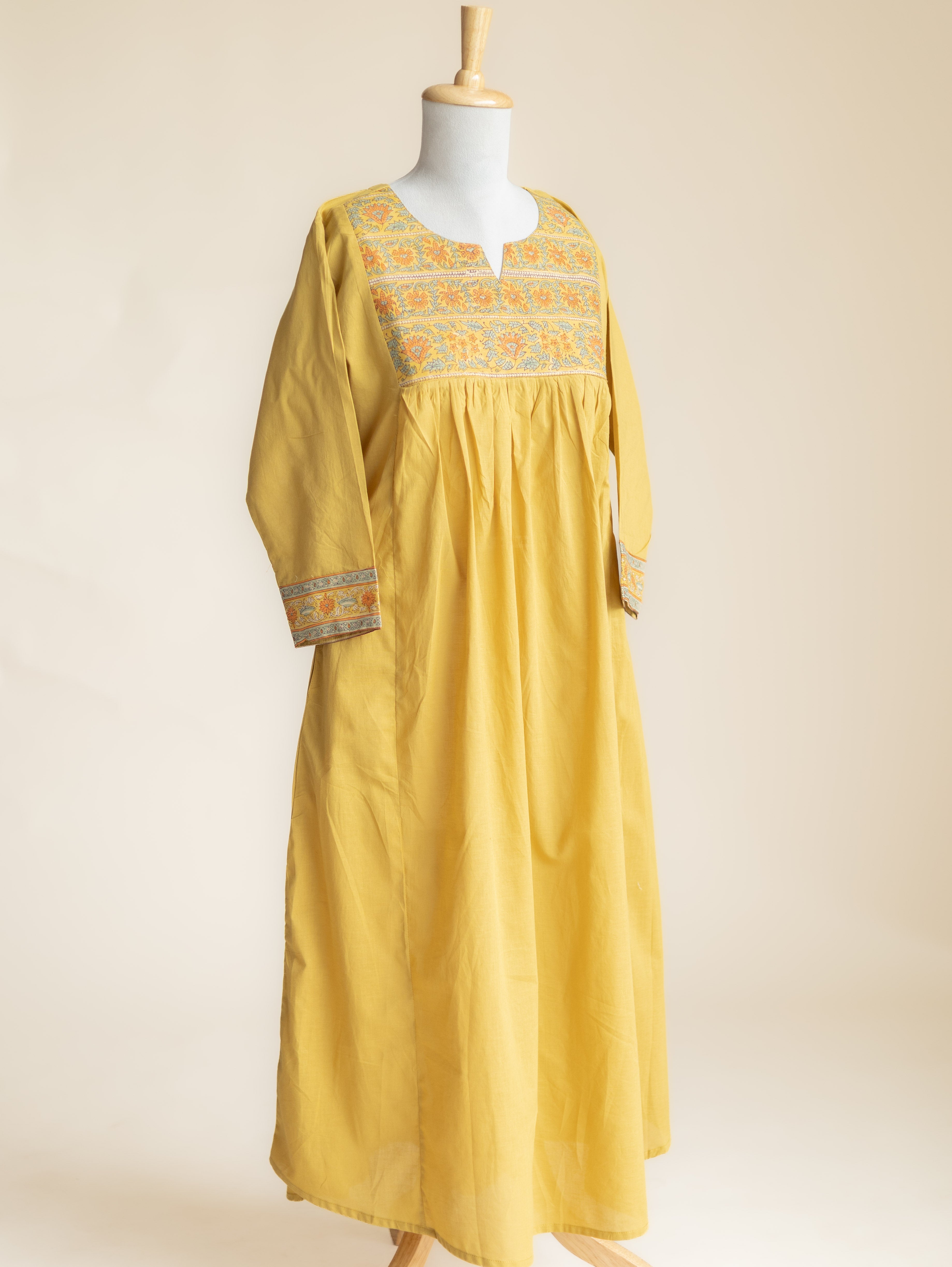 Isya Cotton Plain A-Line Kurta