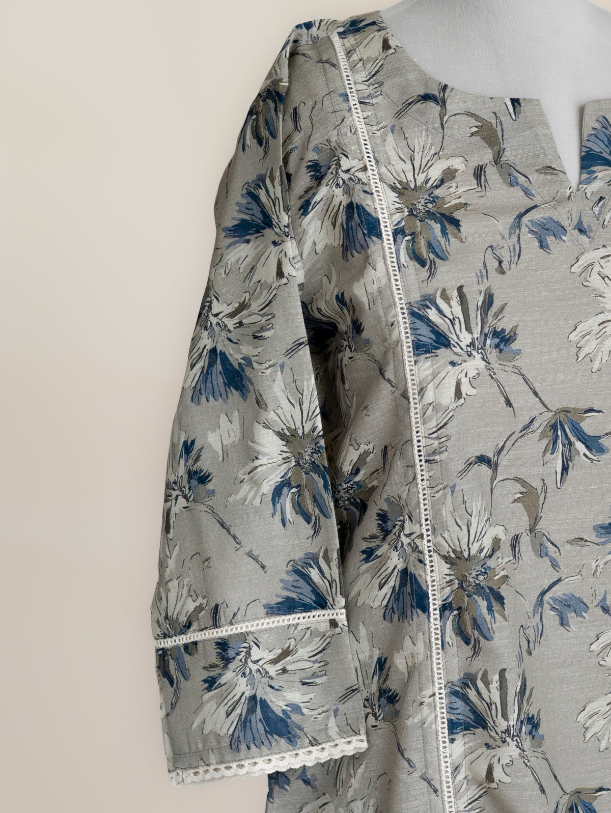 Aizah Cotton Digital Printed Straight Kurta