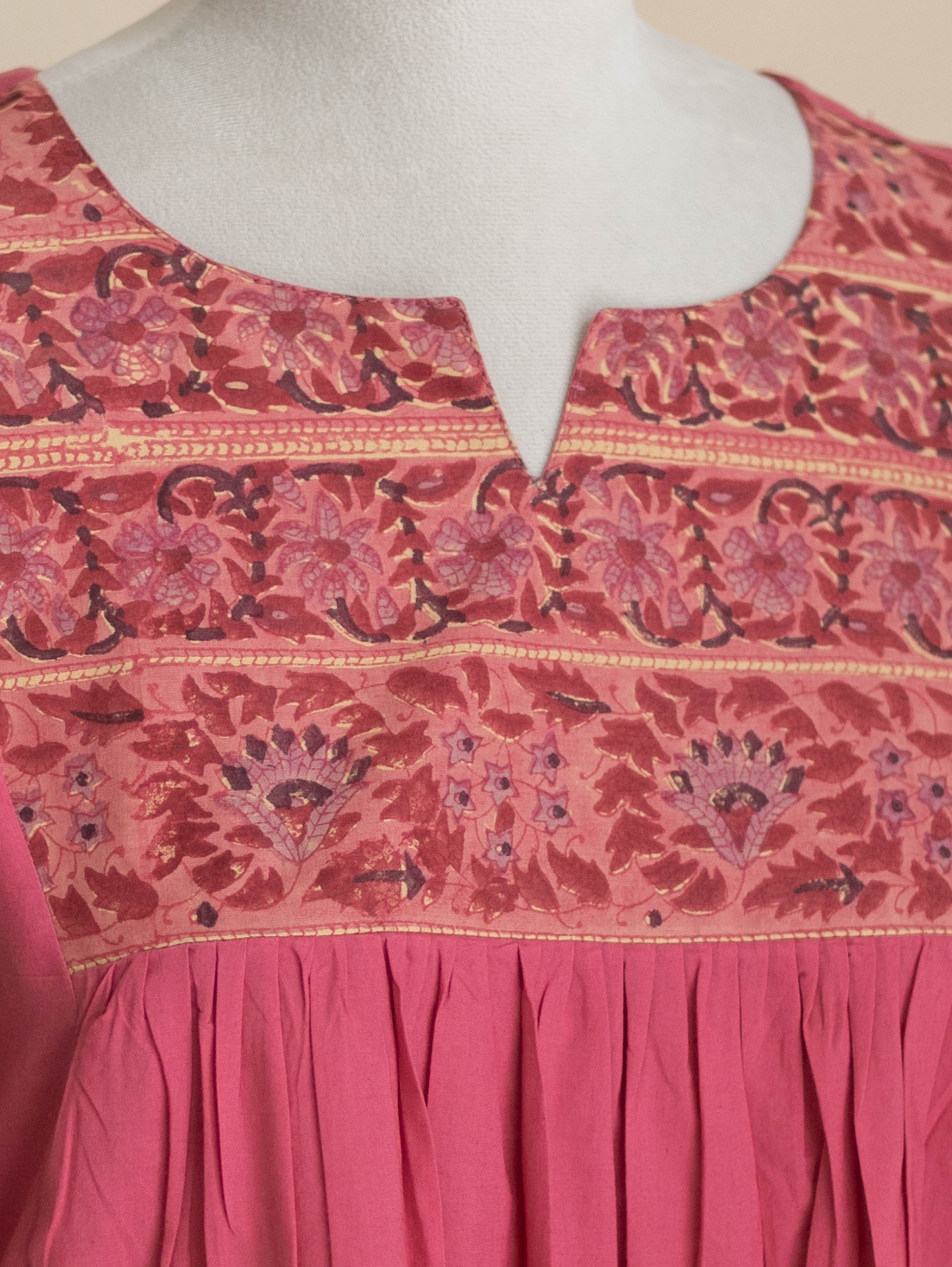 Shahza Cotton Plain A-Line Kurta