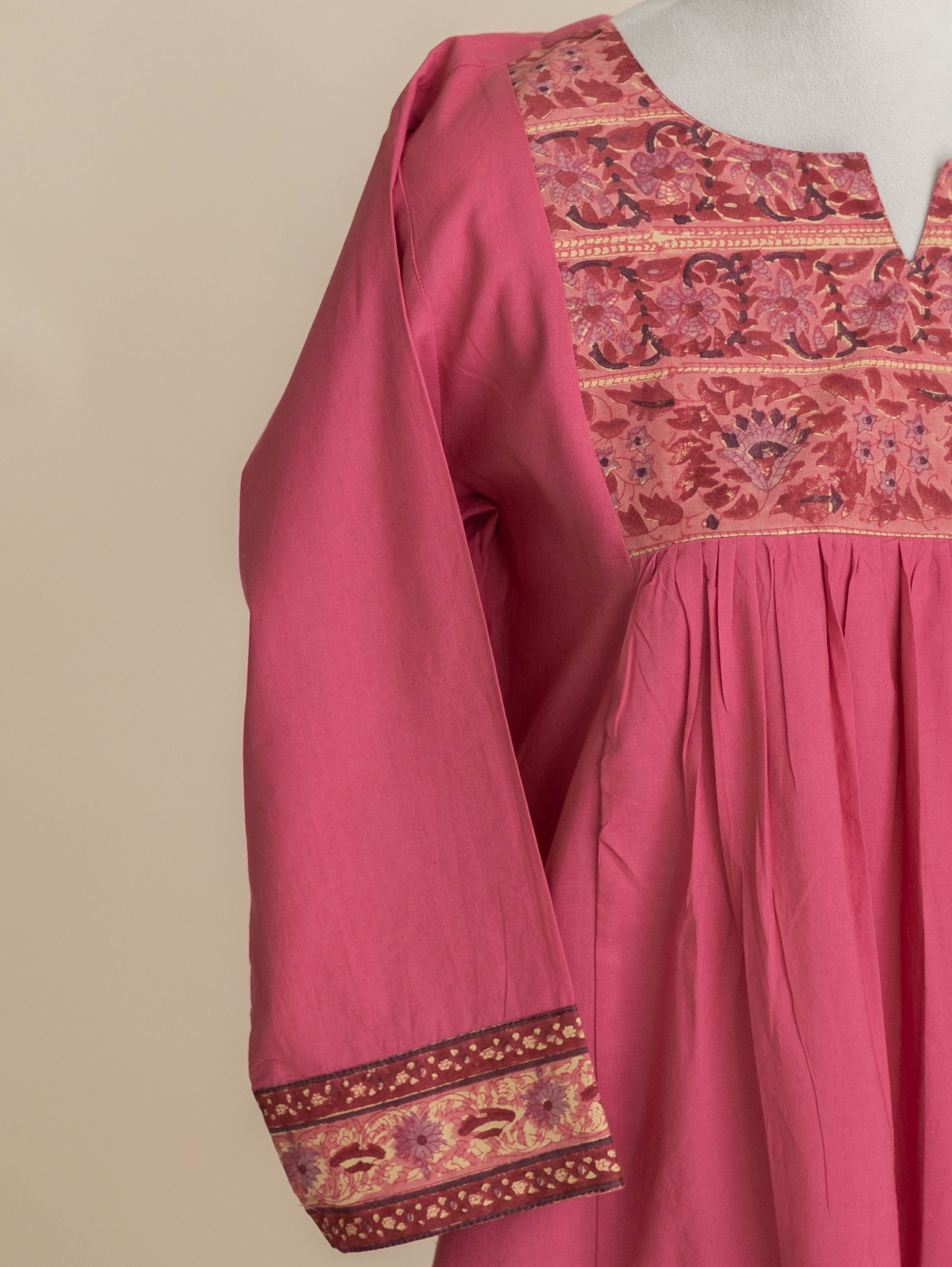 Shahza Cotton Plain A-Line Kurta