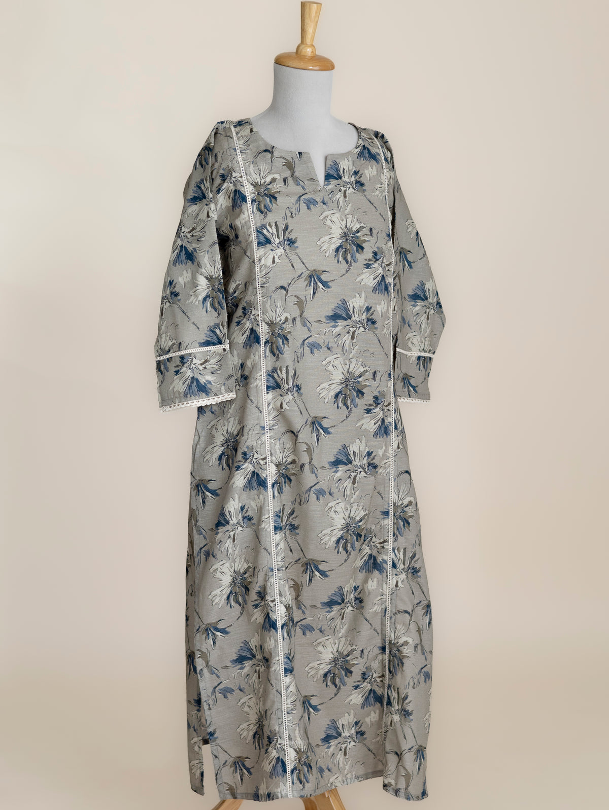 Aizah Cotton Digital Printed Straight Kurta
