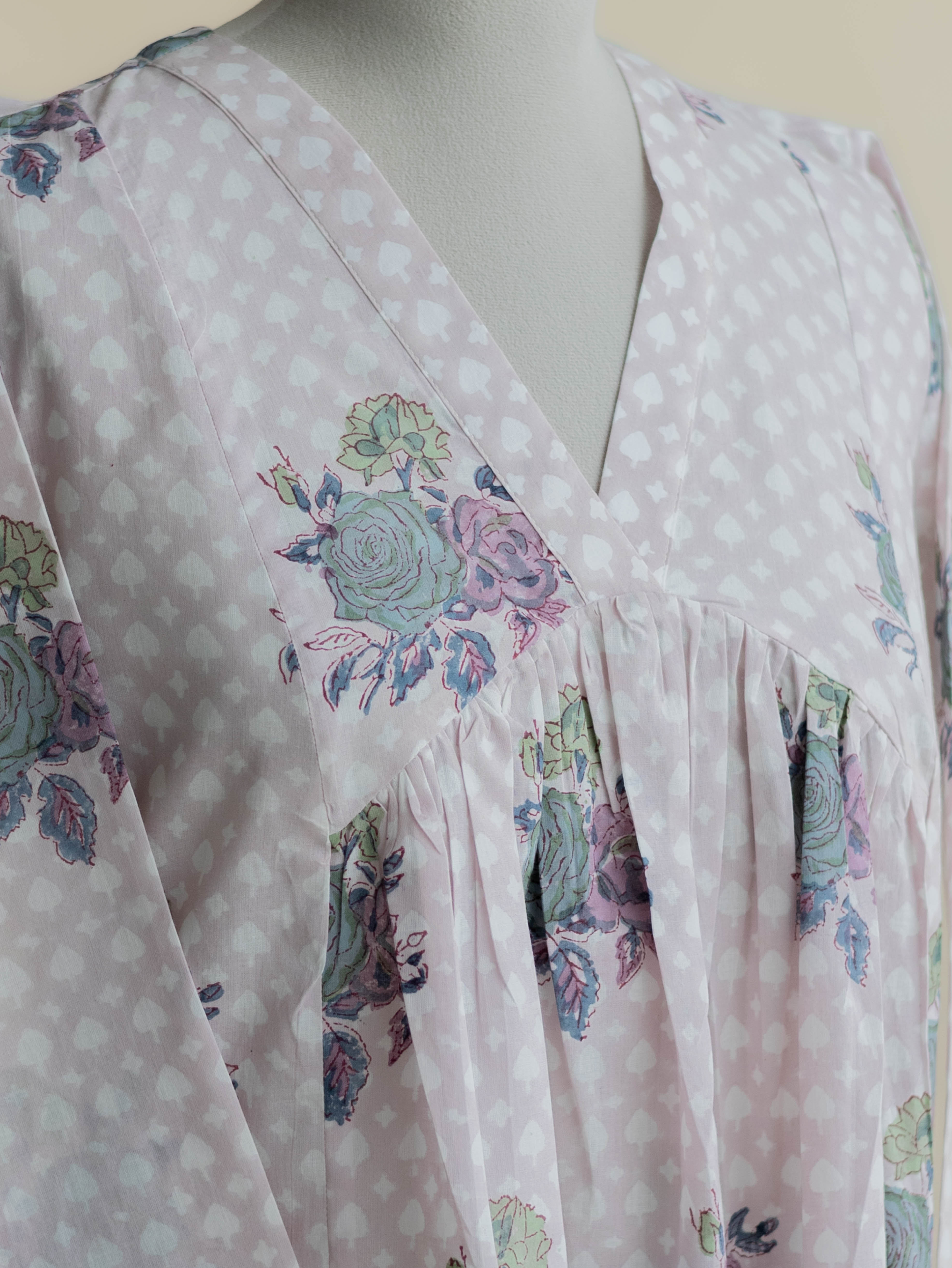 Samya Cotton Block Printed A-Line Kurta