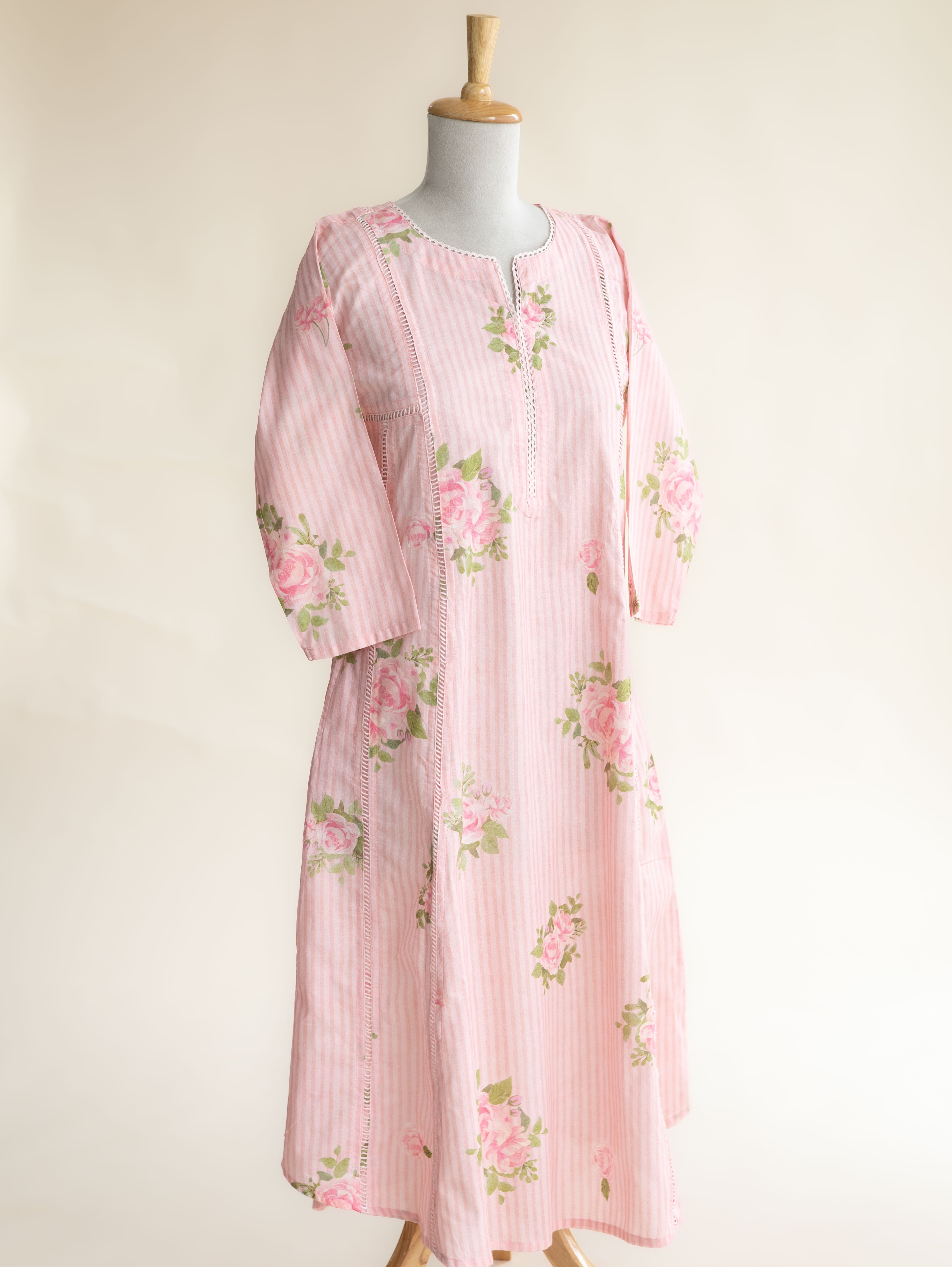 Gulnaar Cotton Printed A-Line Kurta