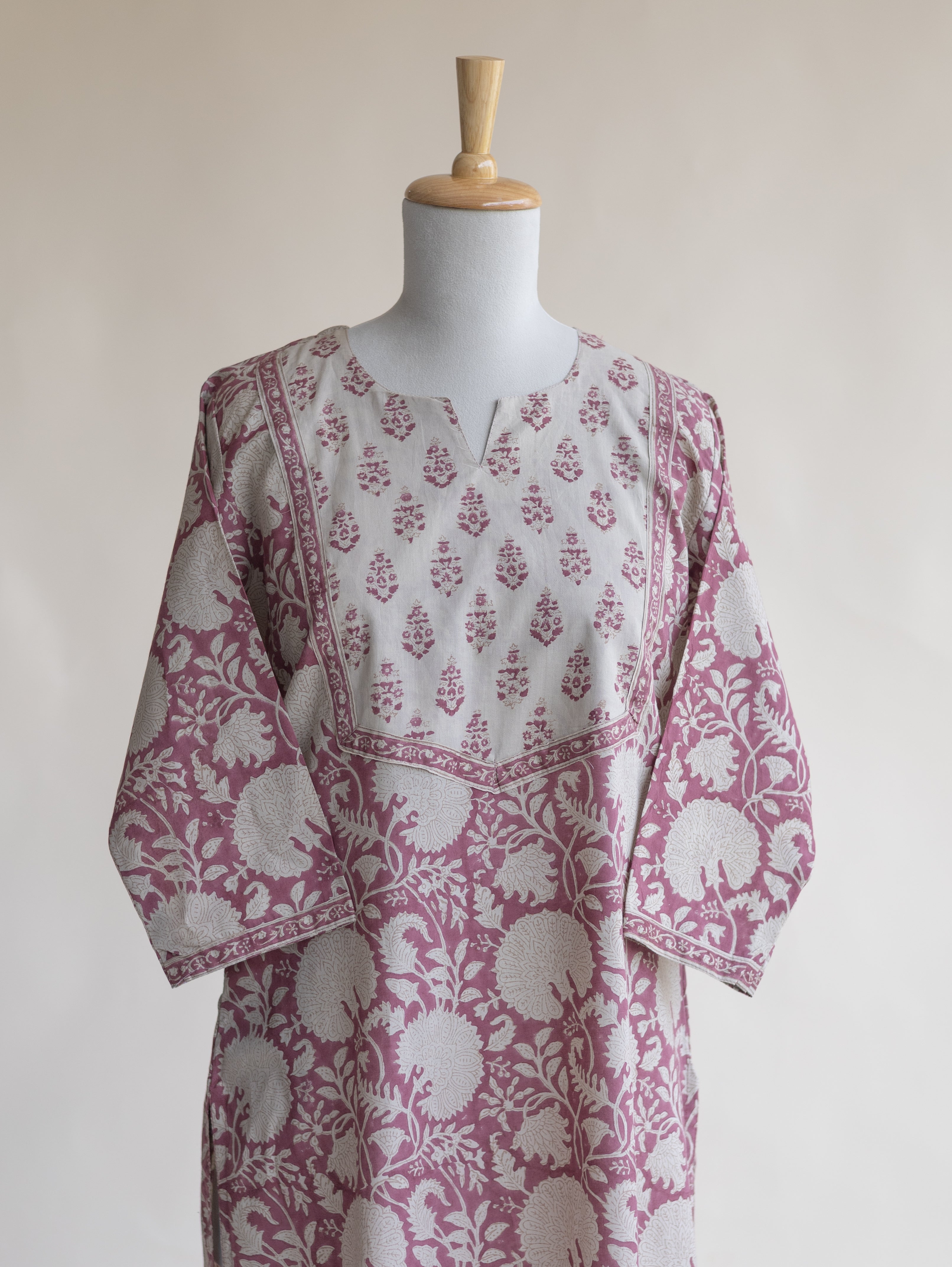 Prakriti Cotton Block Printed Straight Kurta