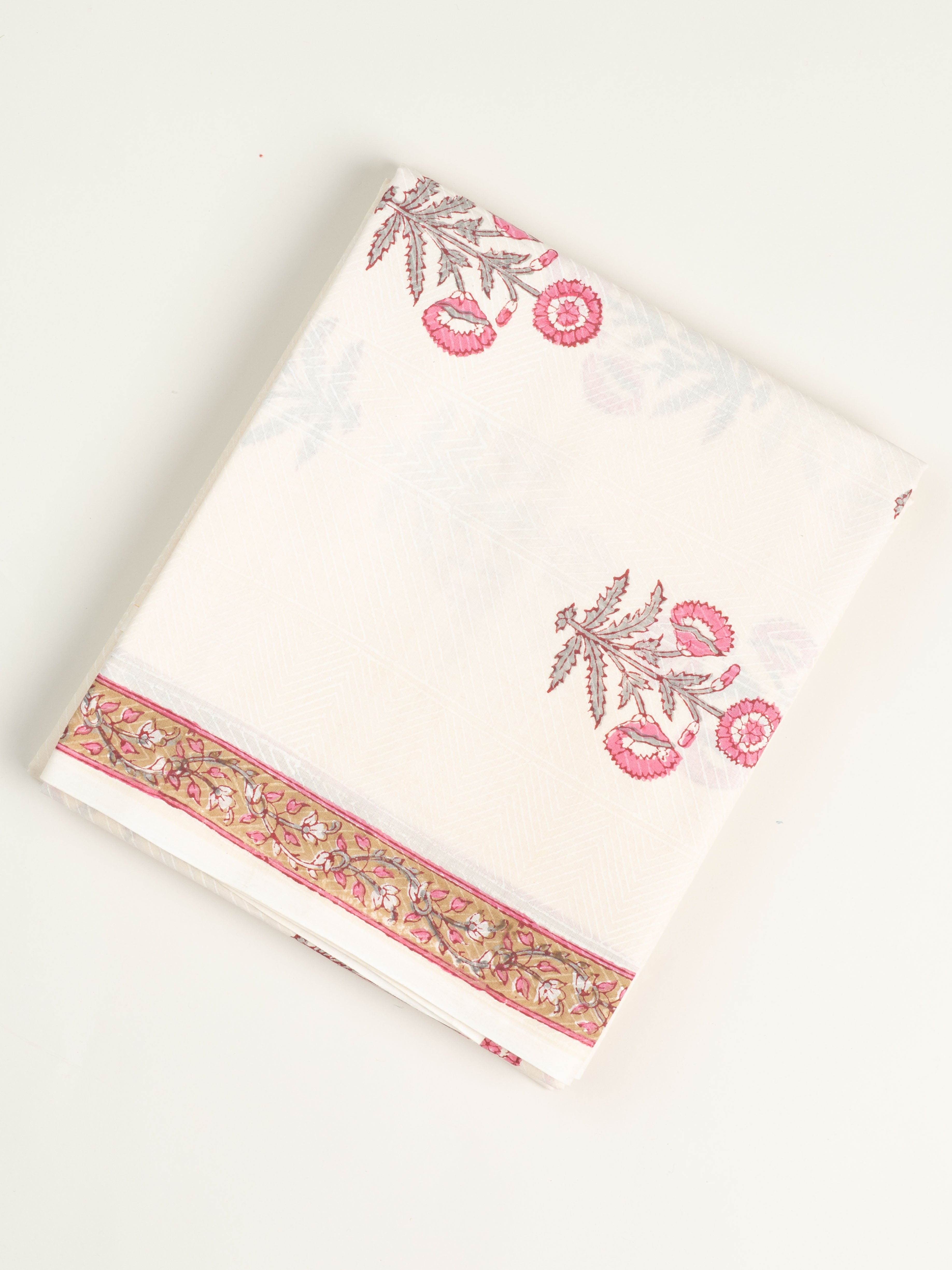 Naila Cotton Block Printed Unstitched Suit Set - 3 Piece