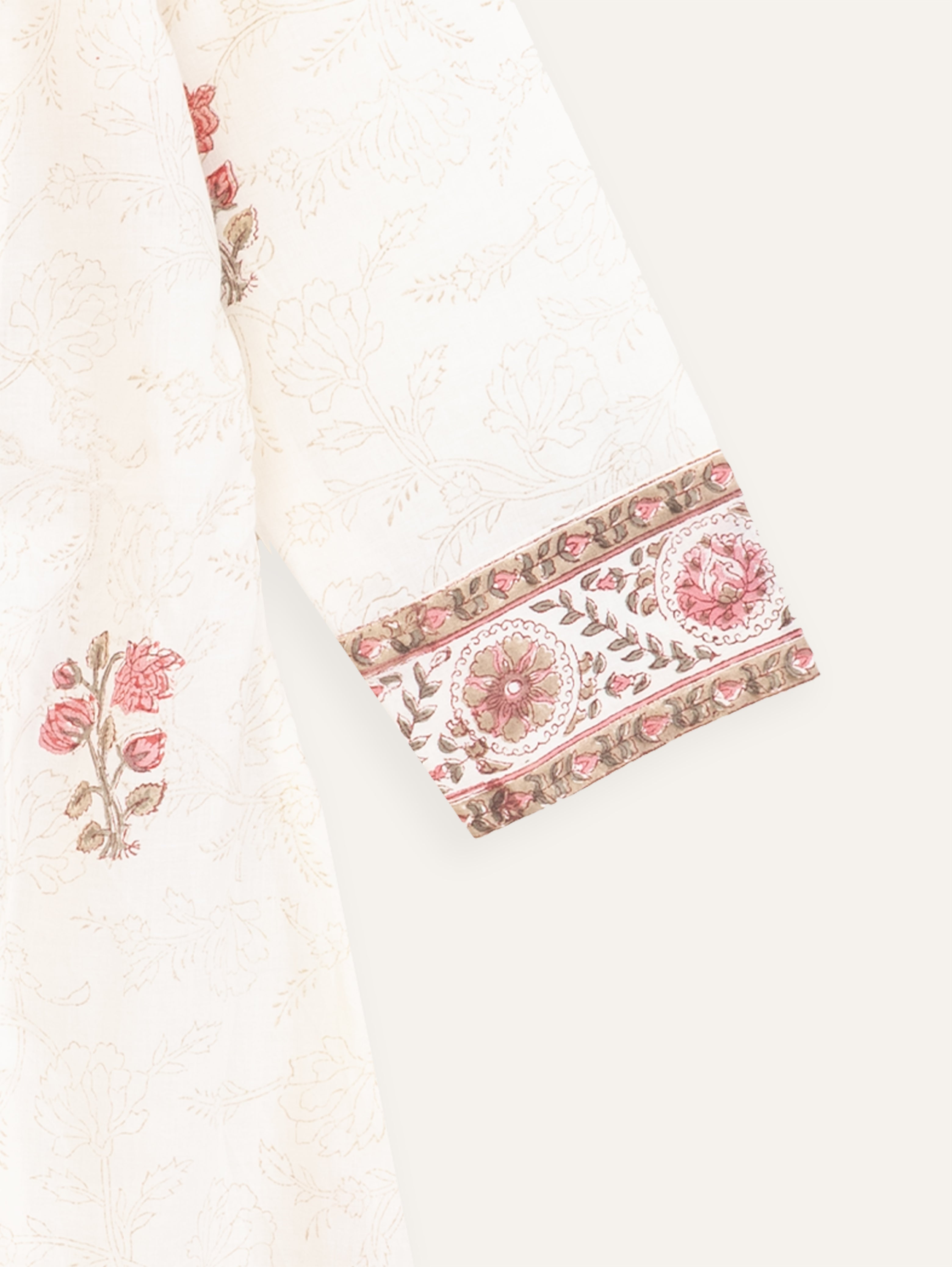 Alanah Cotton Block Printed A-Line Kurta