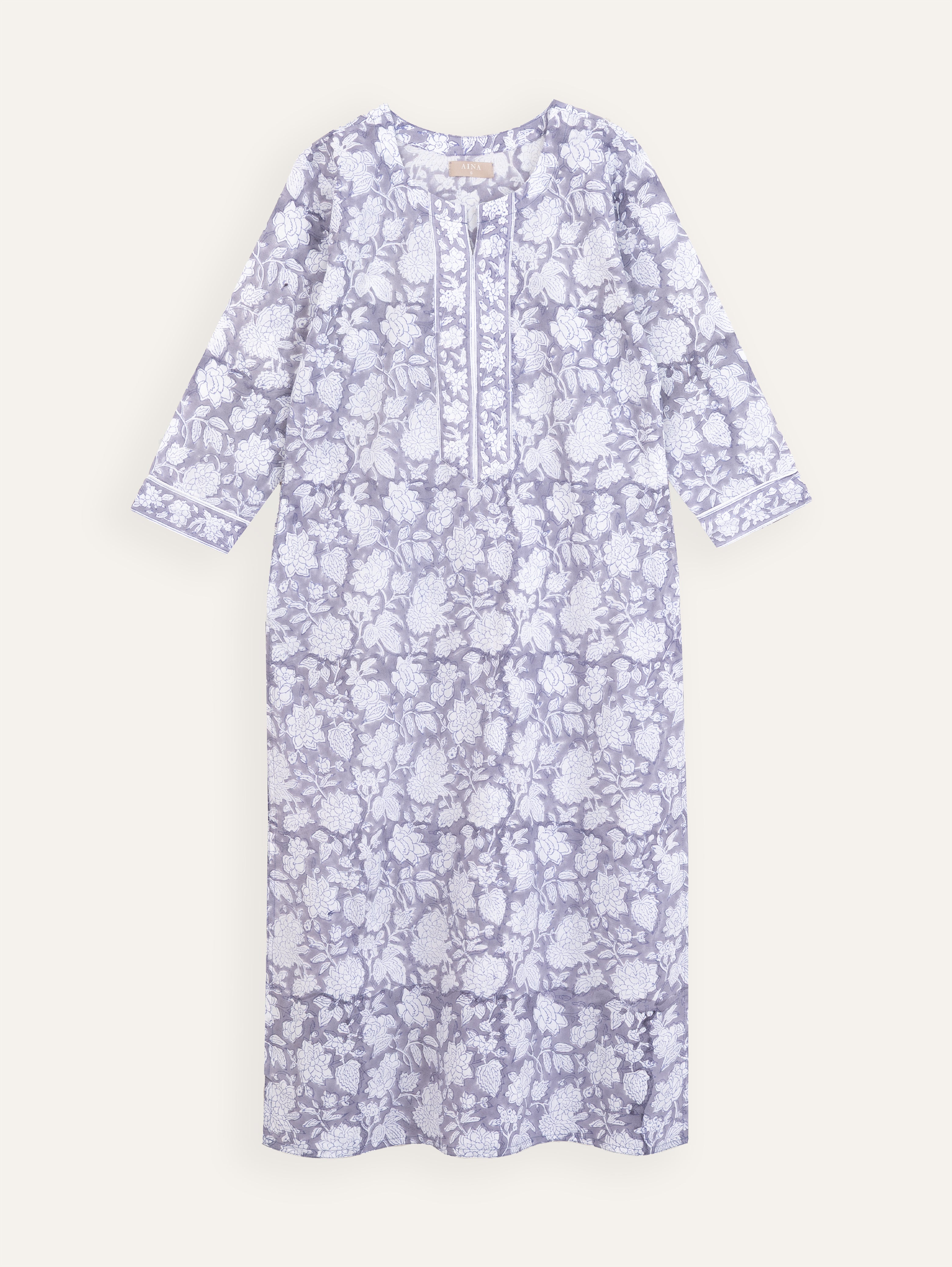 Shyma Cotton Block Printed Straight Kurta