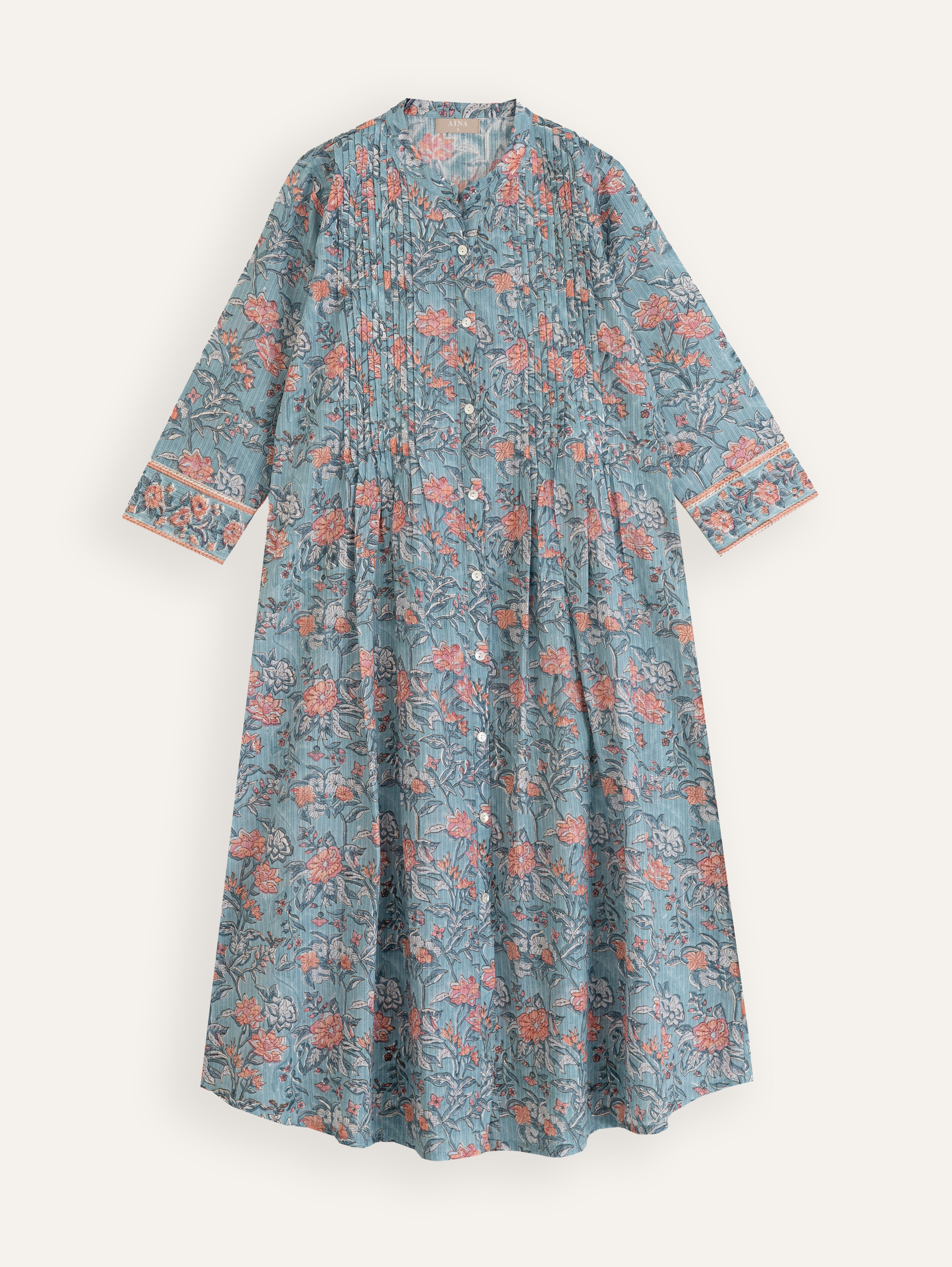 Hiya Cotton Block Printed A-Line Kurta