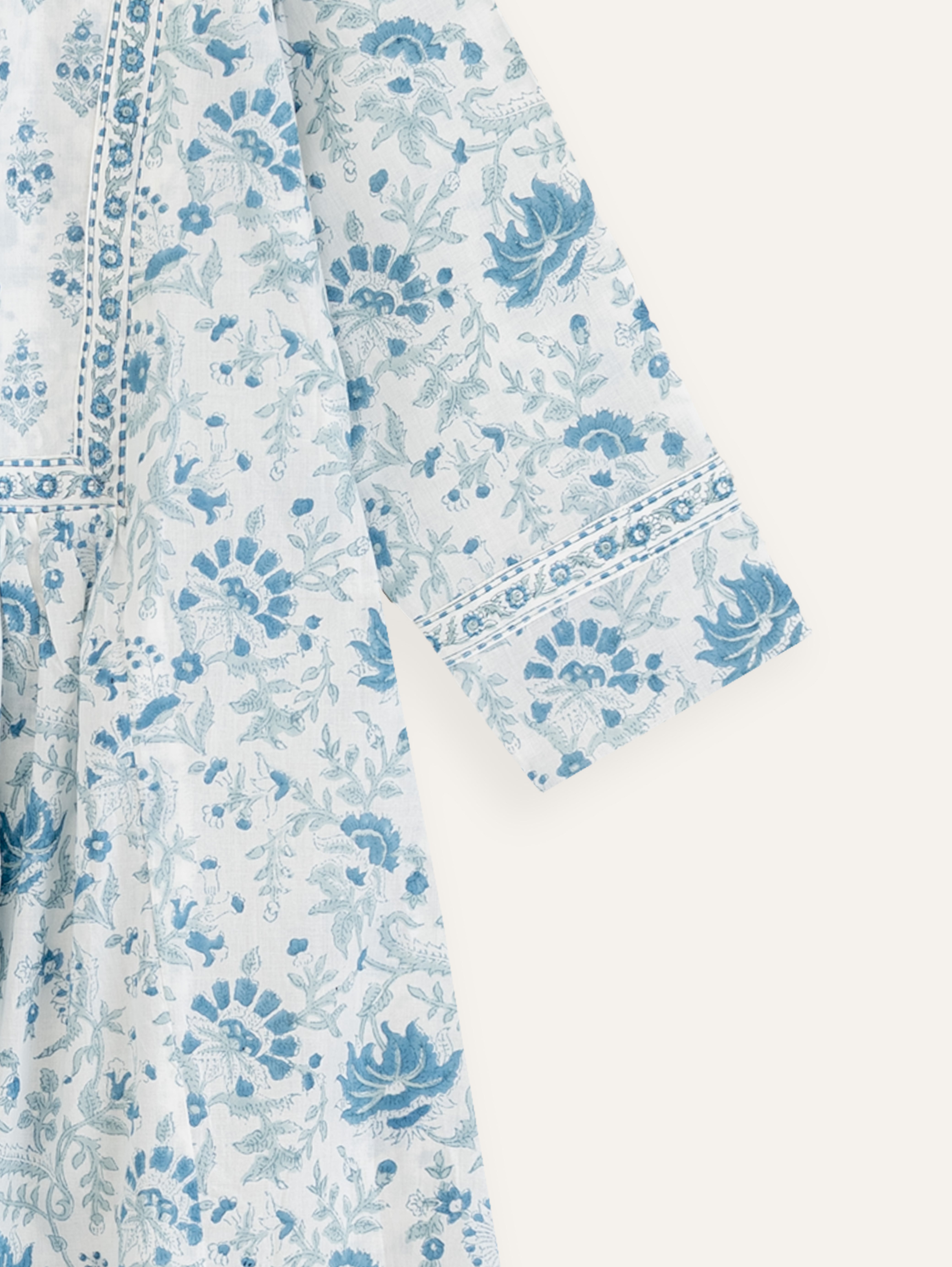 Amala Cotton Block Printed A-Line Kurta