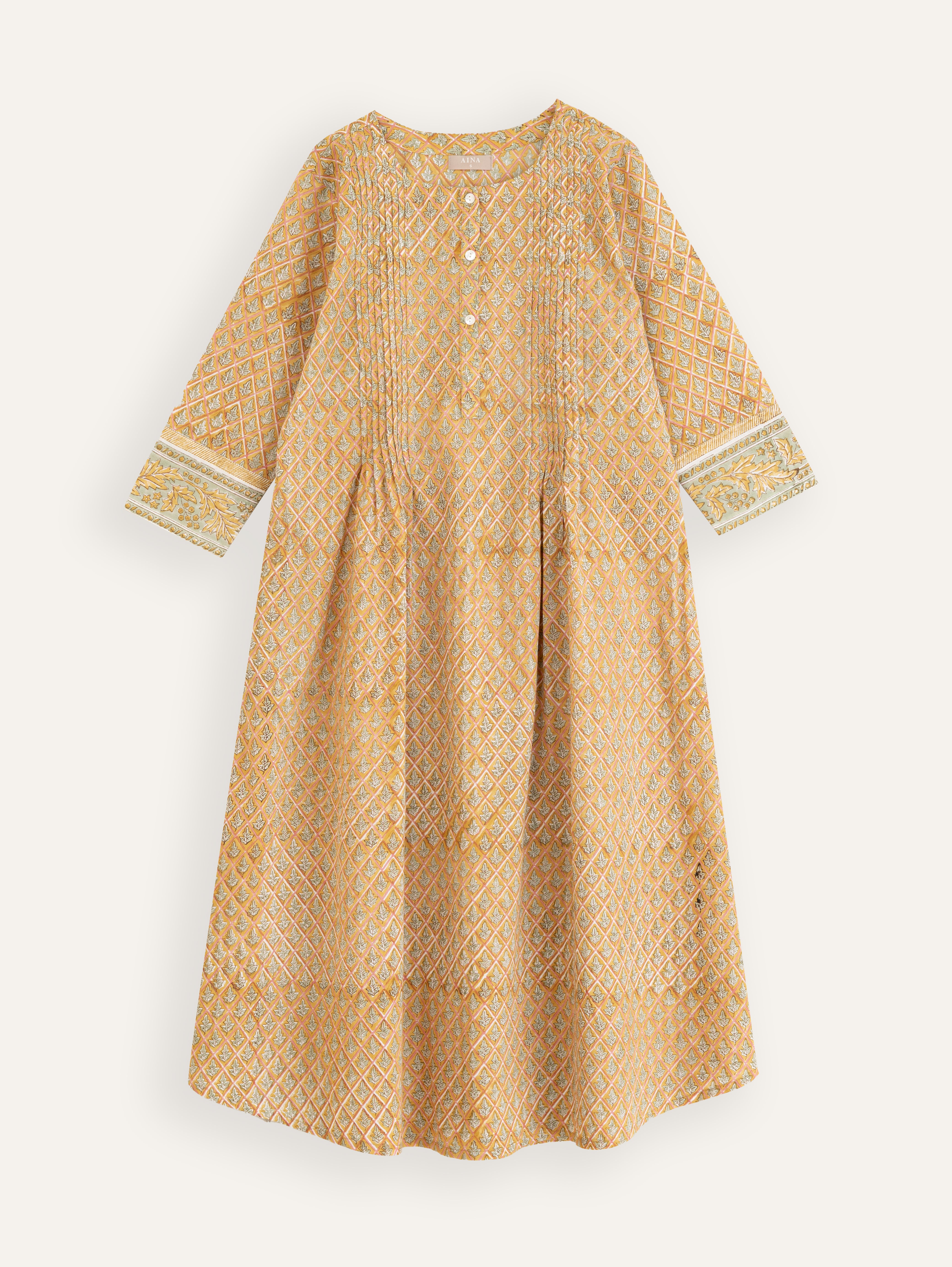 Yashvi  Cotton Block Printed A-Line Kurta