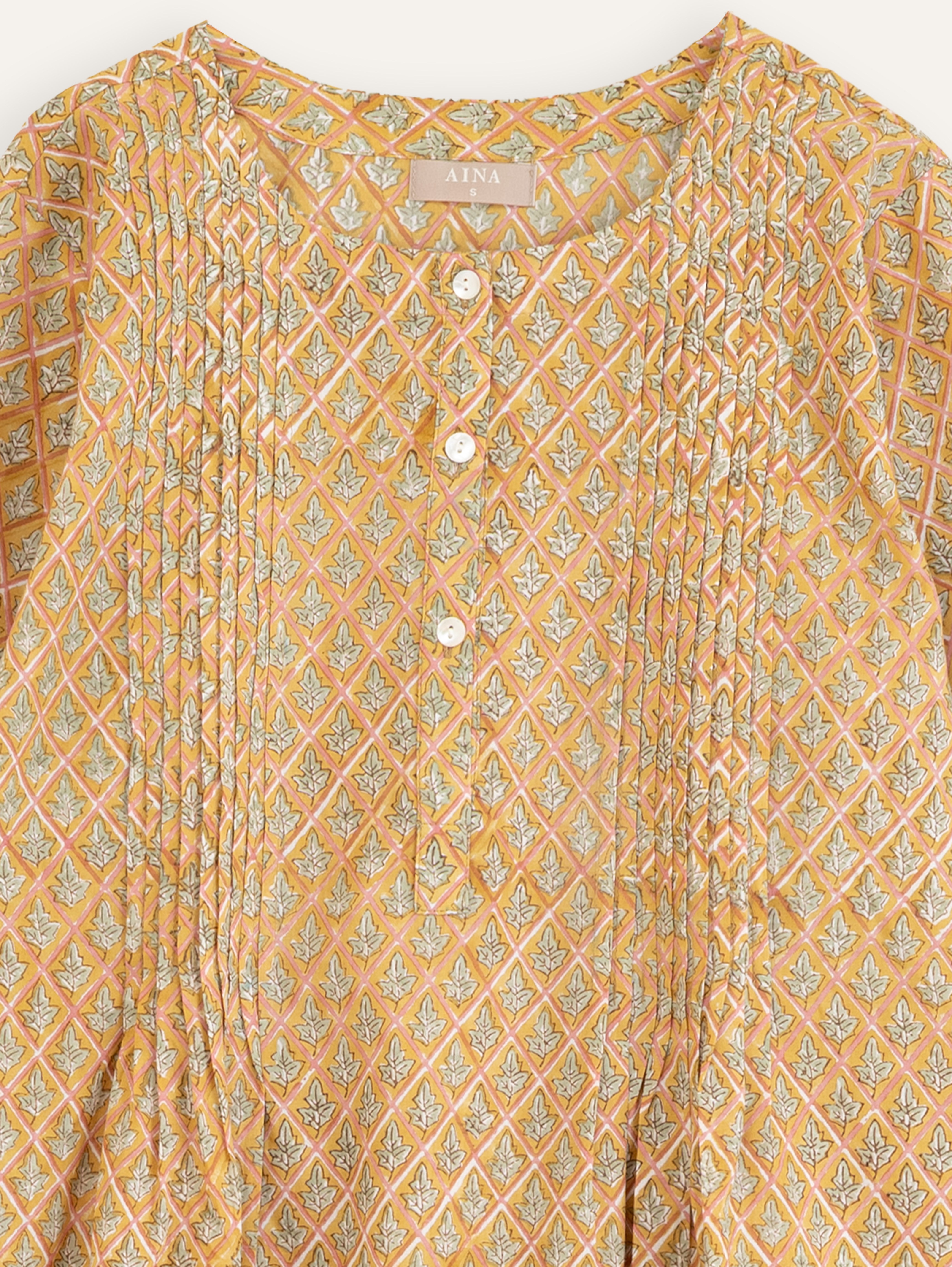 Yashvi  Cotton Block Printed A-Line Kurta