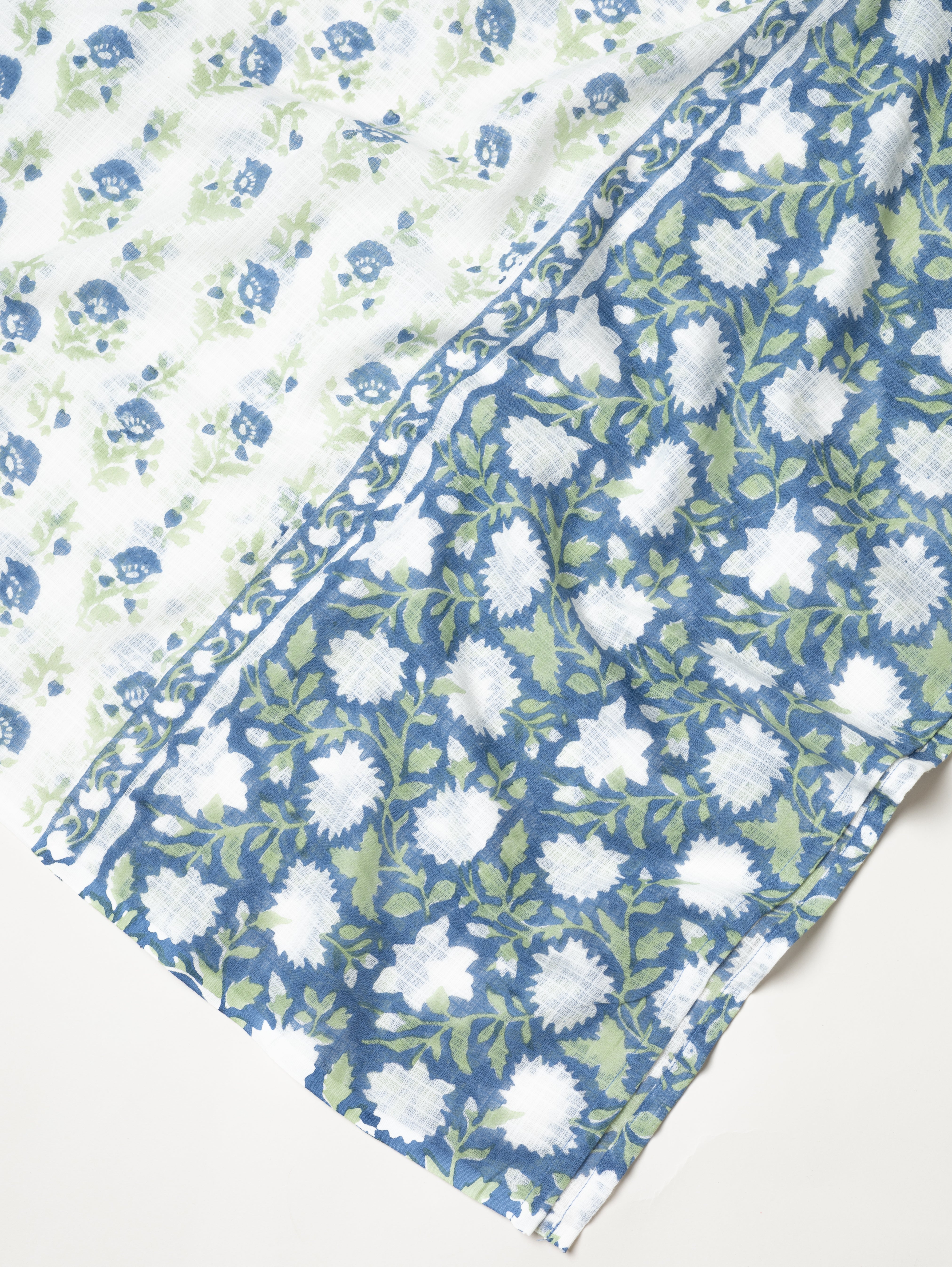 Hana Kota Doria Block Printed Dupatta