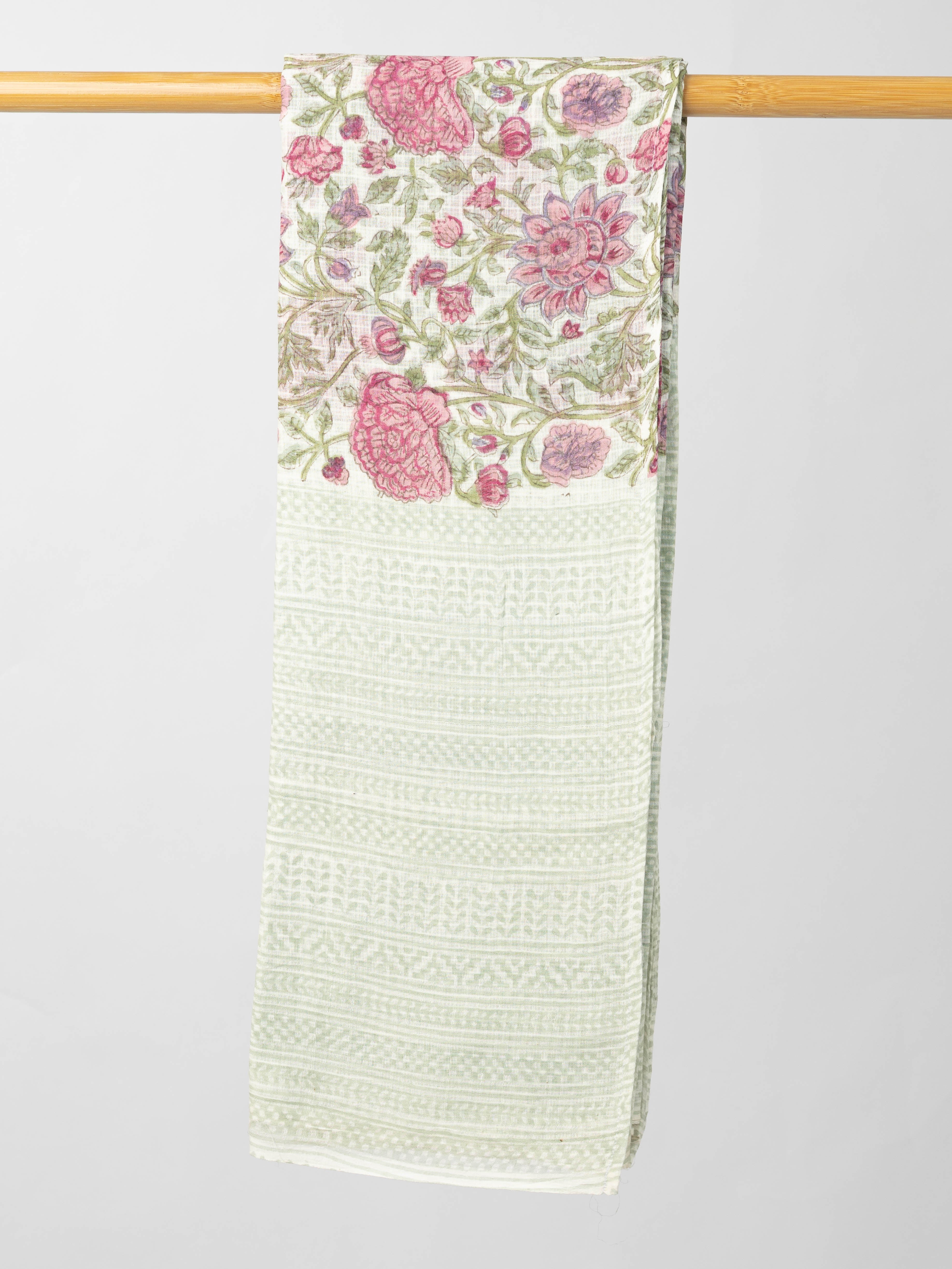 Hasina Kota Doria Block Printed Dupatta